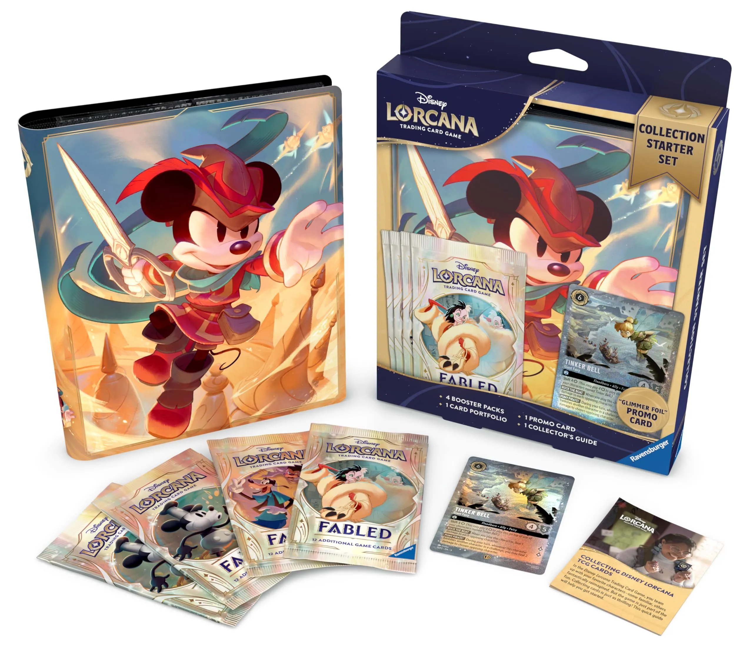 Ravensburger - Disney Lorcana Collection Starter Set 9: Mickey Mouse | Giochi Da Tavolo Adulti 14 Anni | Giochi Di Carte Con 12 Carte Casuali | Gioco Da Tavolo Adulti Lorcana Disney | Carte Da Gioco