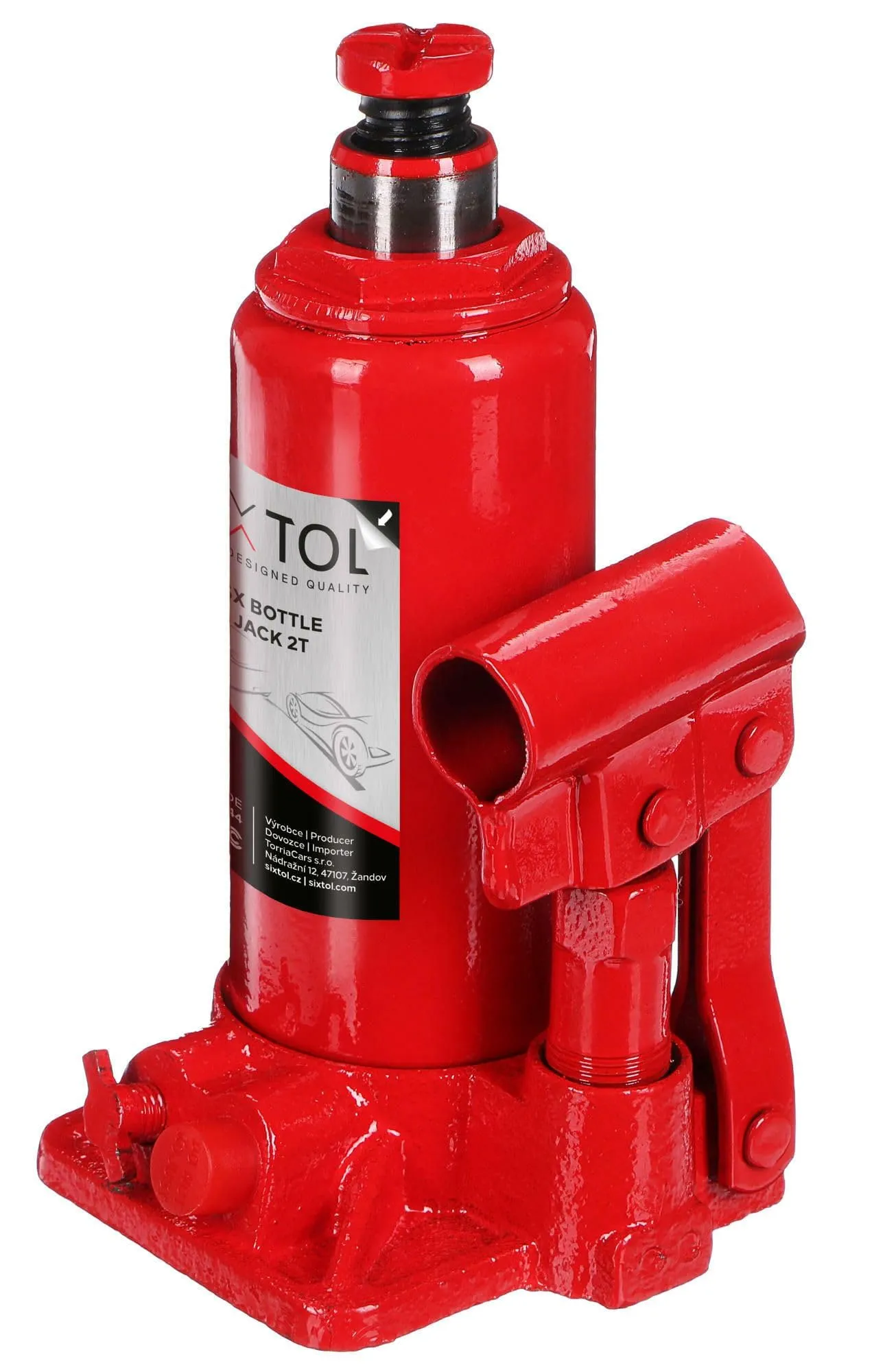 SIXTOL SX BOTTLE JACK 2T | Martinetto idraulico per bottiglie | 2 t | cric compatto