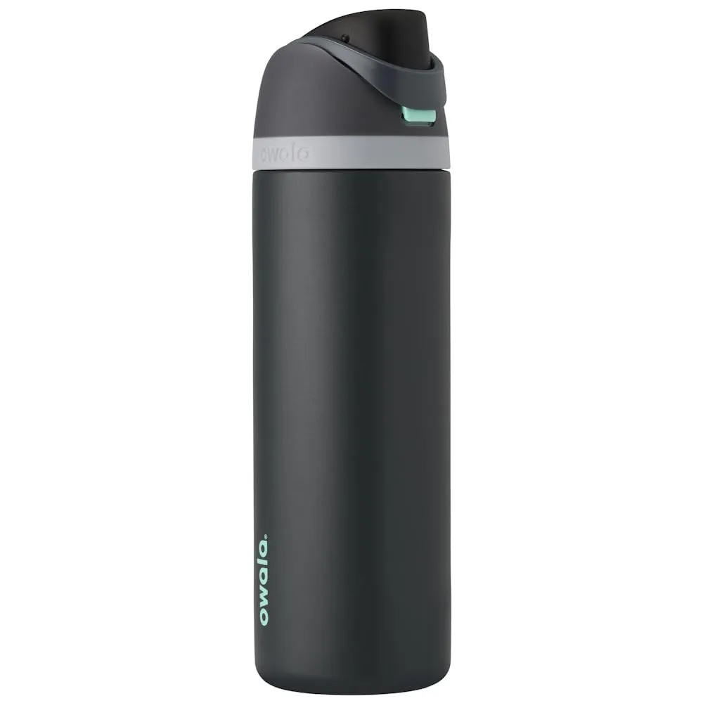 Owala FreeSip Borraccia Termica Acciaio Inox con Cannuccia, 710 ml – Bottiglia Termica Isolata per Sport e Viaggio, Senza Perdite, Senza BPA, Foggy Tide