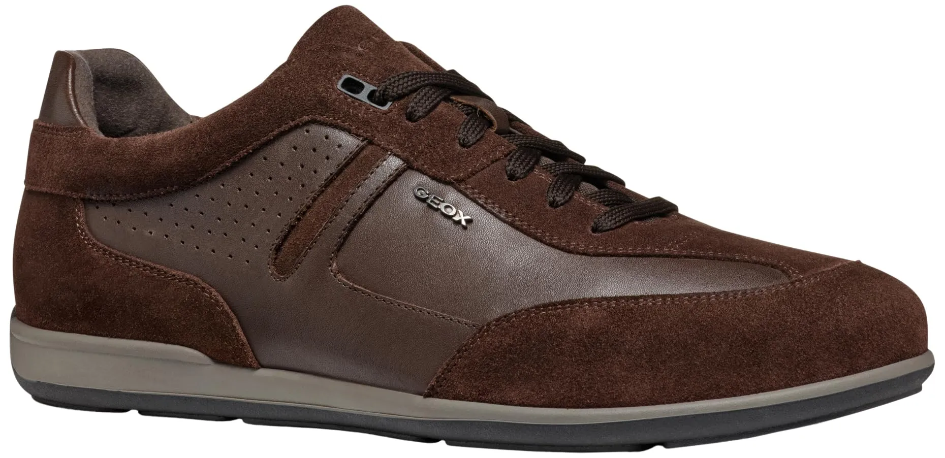 Geox U Ionio, Scarpe da Ginnastica Uomo, Marrone, 43 EU