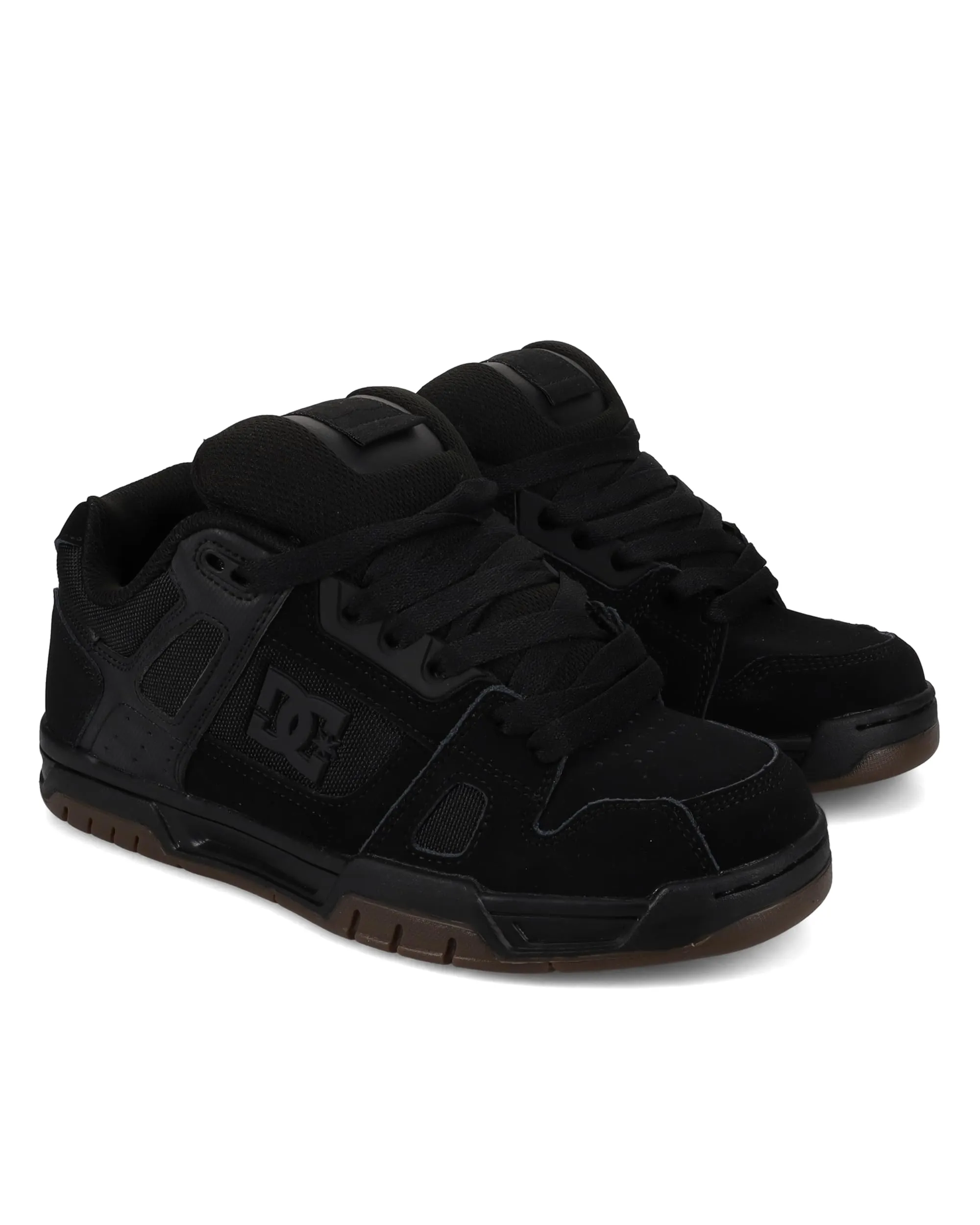 DC Shoes - Sneaker Stag, Uomo, Nero (Black/Gum), 44