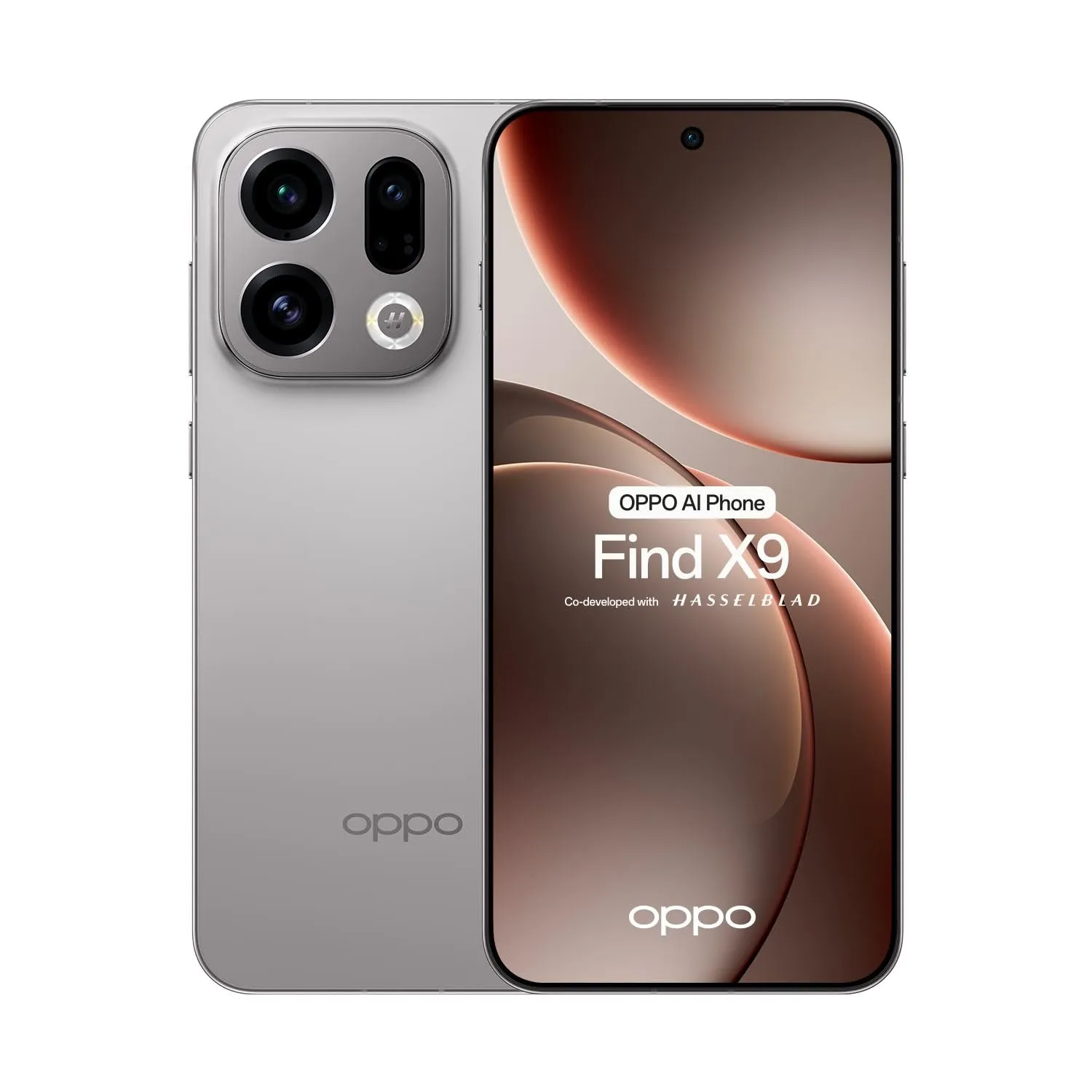 OPPO Find X9 5G 2025 (CPH2797) Dual SIM 512 GB + 12 GB di RAM Android 16 Smartphone sbloccato in fabbrica, grigio titanio