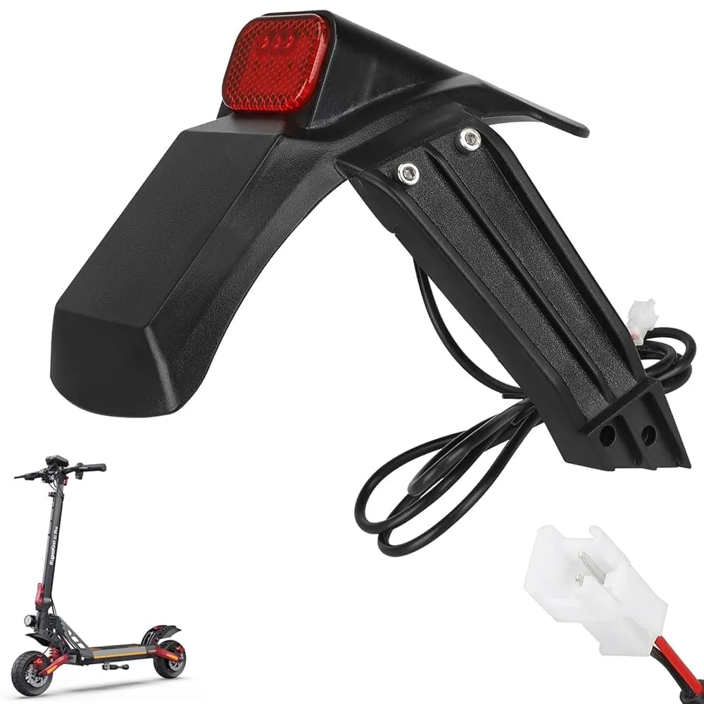 CERFFOOL Kit Parafango Posteriore per KUGOO KuKirin G2 Pro DB Accessori di Ricambio con Fanale Posteriore e Supporto Parafango Antispruzzi per Scooter Elettrico Accessori