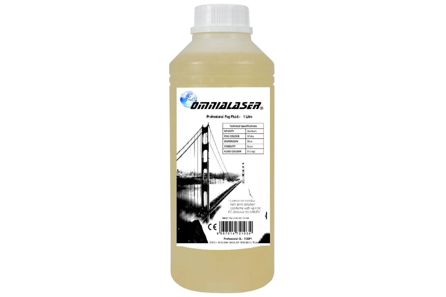 OmniaLaser OL-FOGP1 Liquido Professional Adatto per Tutte Le Macchine del Fumo 1 Litro