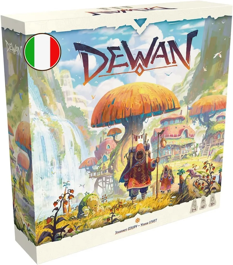 Asmodee - Dewan, Gioco da Tavolo Strategico di Posizionamento, Conquista e Gestione delle carte, Carte da Gioco, 2-4 giocatori, 10+ Anni, 40 min, Edizione in Italiano