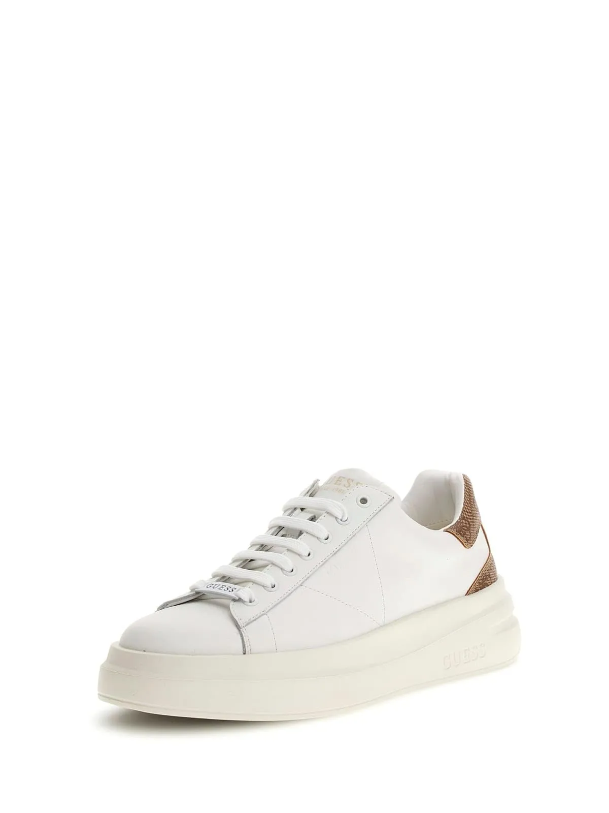 GUESS Elba CARRYOVER, Sneaker Uomo, Bianco, 42 EU