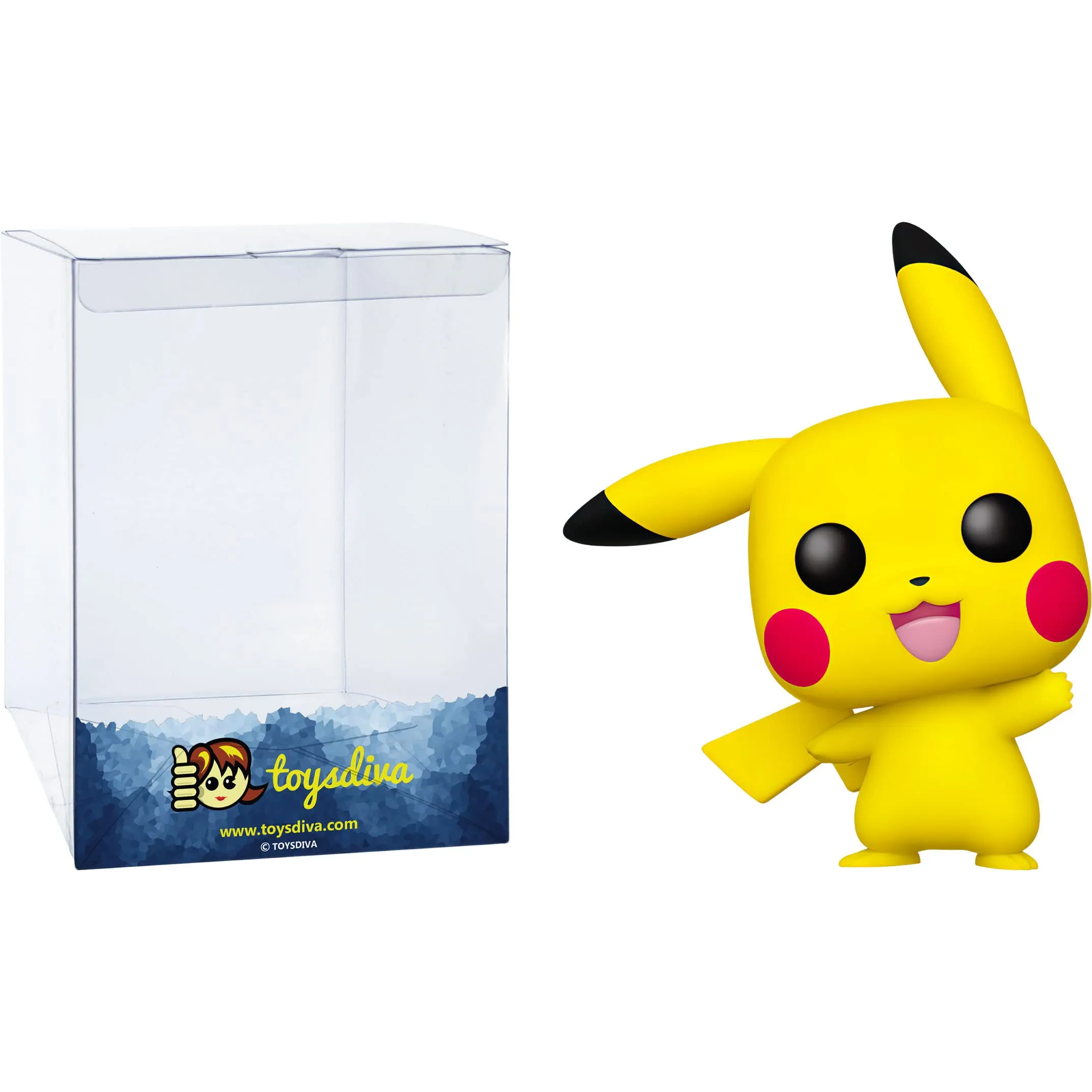 Pikach u : P o p ! Games - Set di figurine in vinile con 1 pellicola protettiva grafica compatibile "ToysDiva" (553 - 43263 - B)