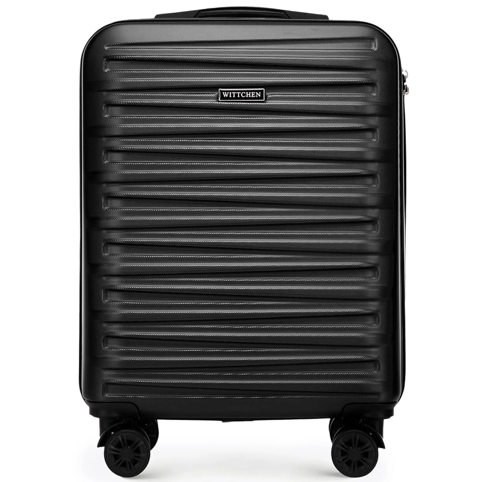 WITTCHEN Skyspeed Line Bagaglio a Mano Rigido in ABS - Trolley Compatto da Viaggio con Ruote Girevoli, Manico Estensibile, Serratura a Codice - Colore Nero Ryanair/ITA Airways/Wizz Air