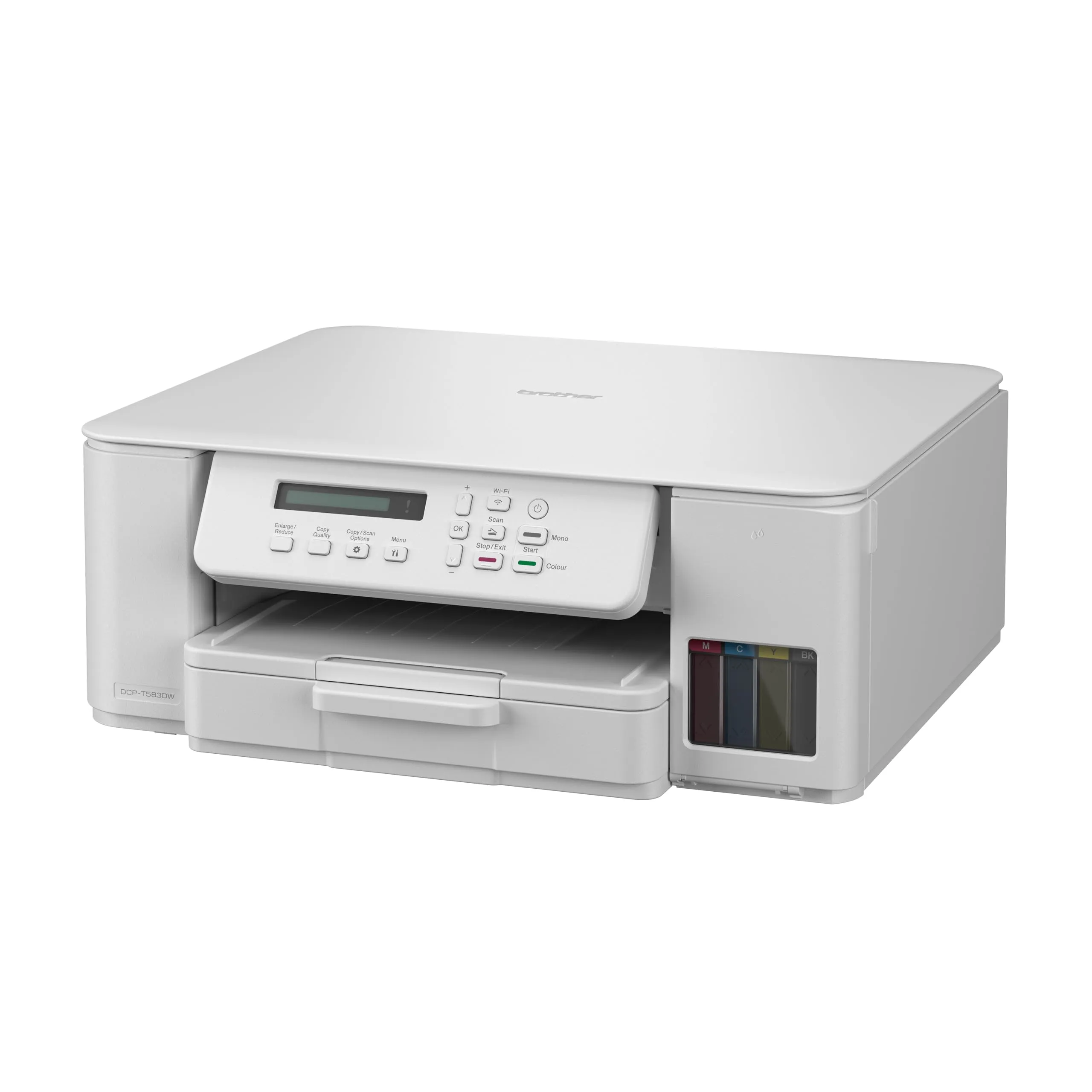 Brother DCPT583DW Multifunzione inkjet Tankbenefit | Fino a 16 ipm | Duplex in stampa | Display LCD | Cassetto da 150 fogli | WiFi e USB | Inchiostri inbox da 7.500 pag Nero e 5.000 pag Colori