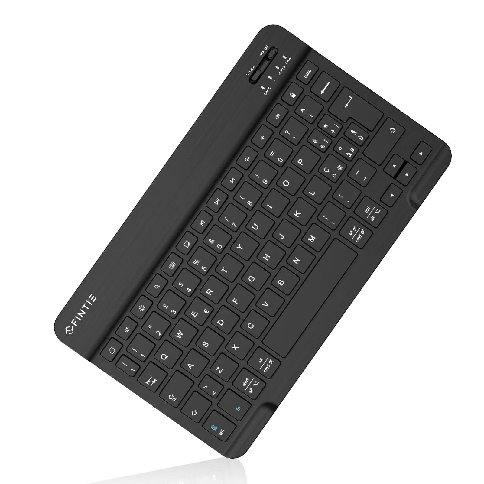 FINTIE 10" Wireless Bluetooth Tastiera per iOS (iPad 10.2, iPad Pro, iPad Air) e Android (Samsung Galaxy Tab S6 Lite, A7, Tab E, S5e, Tab A/Lenovo/Huawei Tablet), Layout Italiano, Nero