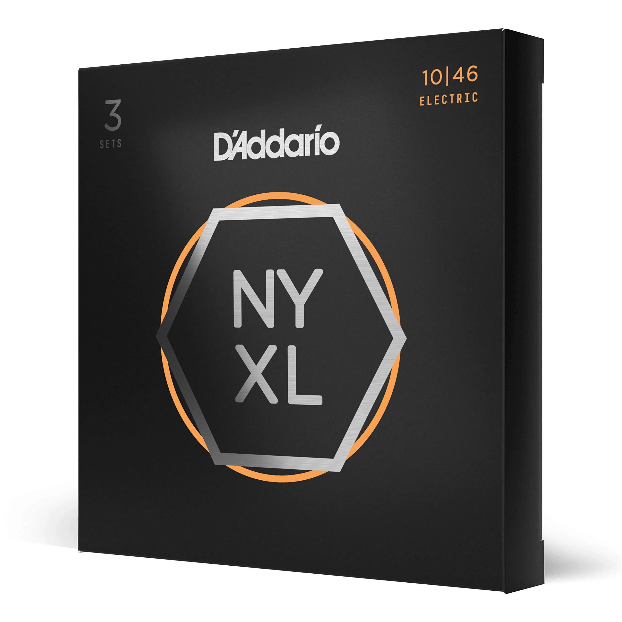 D'Addario Corde Chitarra Elettrica - NYXL NYXL1046-3P - Luce normale, 10-46, 3-Pacchetto