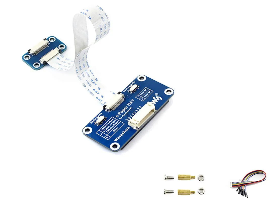 Universal e-Eink Driver HAT Supports Various Waveshare SPI e-Paper Raw Display Panels for Connecting with Raspberry/Arduino/Nucleo