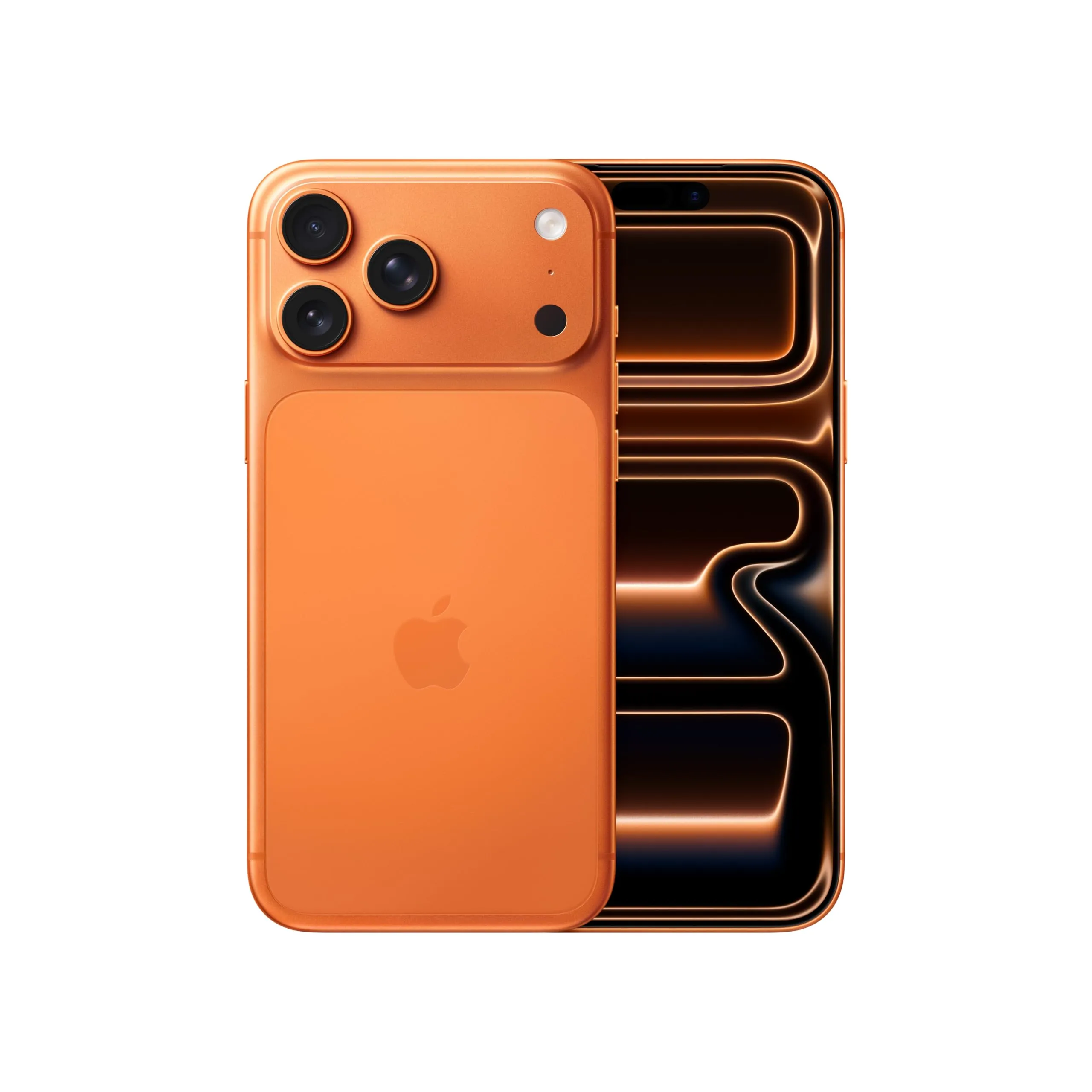 Apple iPhone 17 Pro Max 1 TB: display 6,9", ProMotion fino a 120Hz, chip A19 Pro, autonomia mai vista su iPhone, sistema di fotocamere Pro Fusion, fotocamera frontale Center Stage; Arancione cosmico