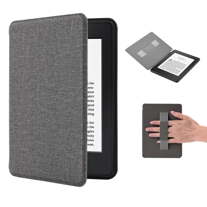 Custodia per Kindle di 11ª generazione 2022 6" con magnetico, Cover per e-Reader Kindle da, Custodia Kindle Leggera con Funzione Auto Sveglia/Stop e Cinghia da Polso Smart Cover