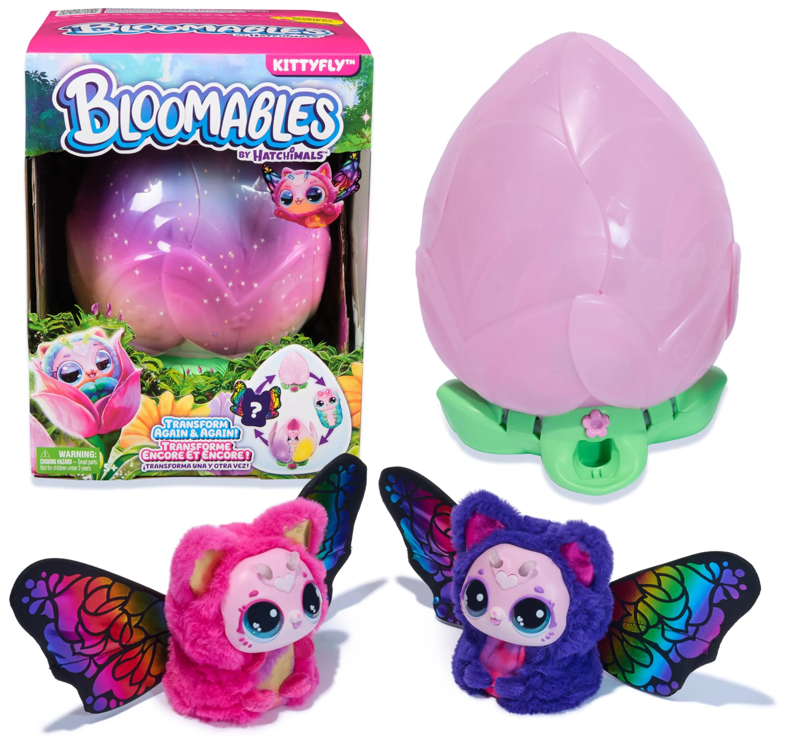 BLOOMABLES, Peluche Interattivo, Fiore che Sboccia e si Trasforma, Trasformazione Ripetibile, Oltre 100 Suoni e Reazioni (Modelli Assortiti) | Giocattolo per Bambine e Bambini dai 4 anni in su
