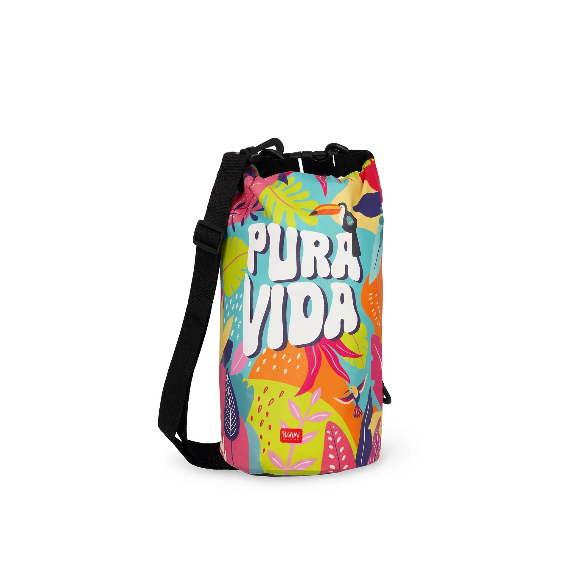 Legami - Borsa Impermeabile, Sacca Impermeabile Mare 3 Litri, Dry Bag, Chiusura Ermetica, Leggera, Compatta, Facile da Trasportare, Pura Vida