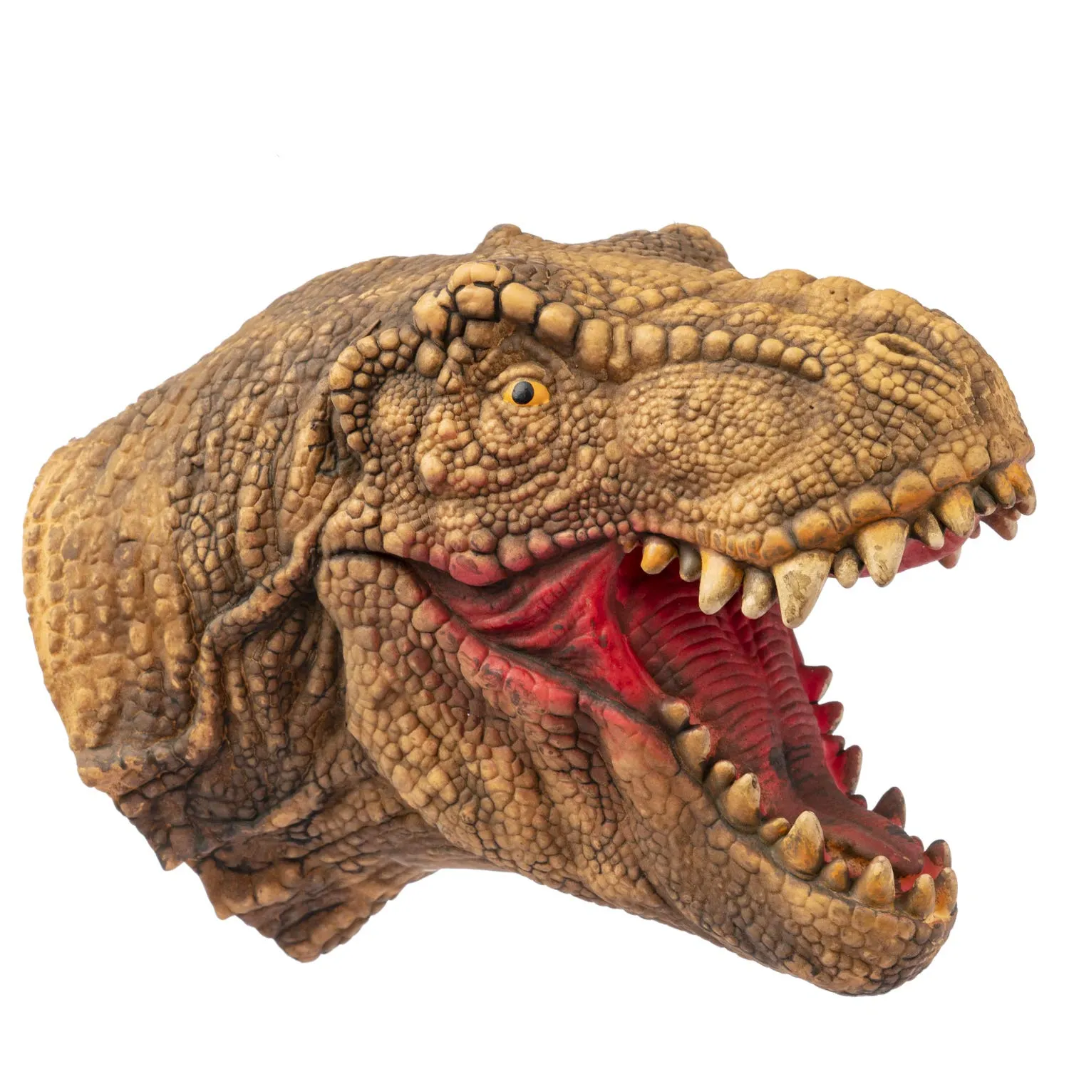 Hanzwa Giocattoli per Burattini a Mano,Gomma Morbida Realistico Testa di Dinosauro Tyrannosaurus Rex T-Rex