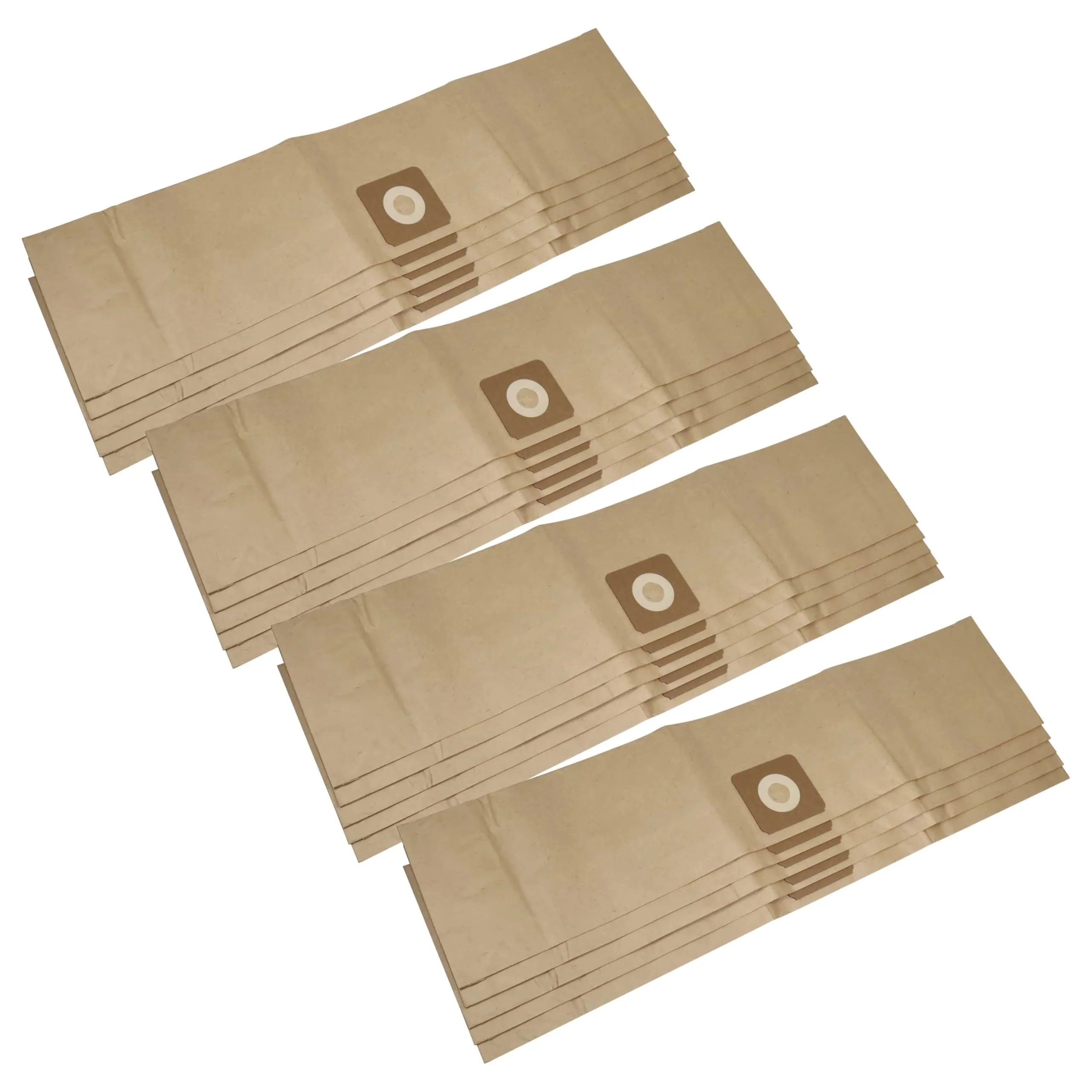 vhbw 20x sacchetto compatibile con Bosch UniversalVac 15 aspirapolvere - in carta, 86cm x 20cm, color sabbia