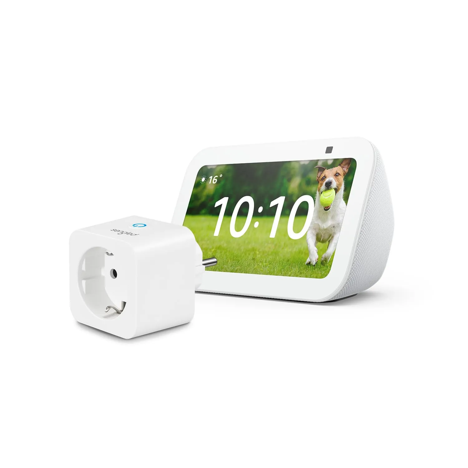 Echo Show 5 (3ª generazione) | Bianco + Sengled Smart Plug, compatibile con Alexa - Kit di base per Casa Intelligente