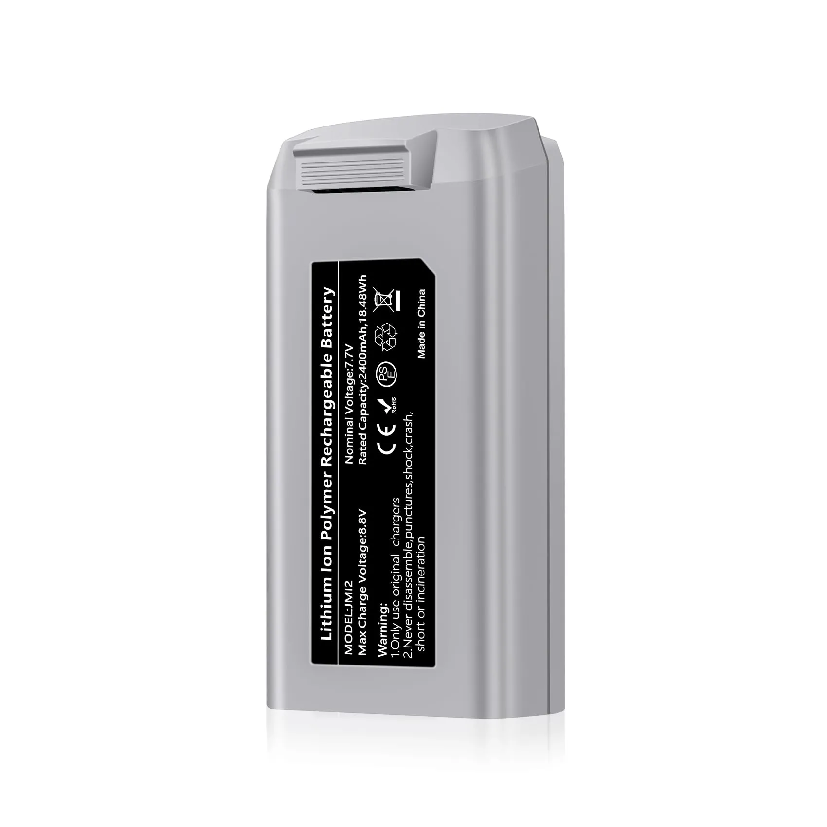 1-Pack Serie Mini 2 Batteria di volo intelligente 2400mAh Supporta fino a 31 minuti di durata della batteria Completamente compatibile con DJI Mini 4K/ 2/2 SE/SE Drone