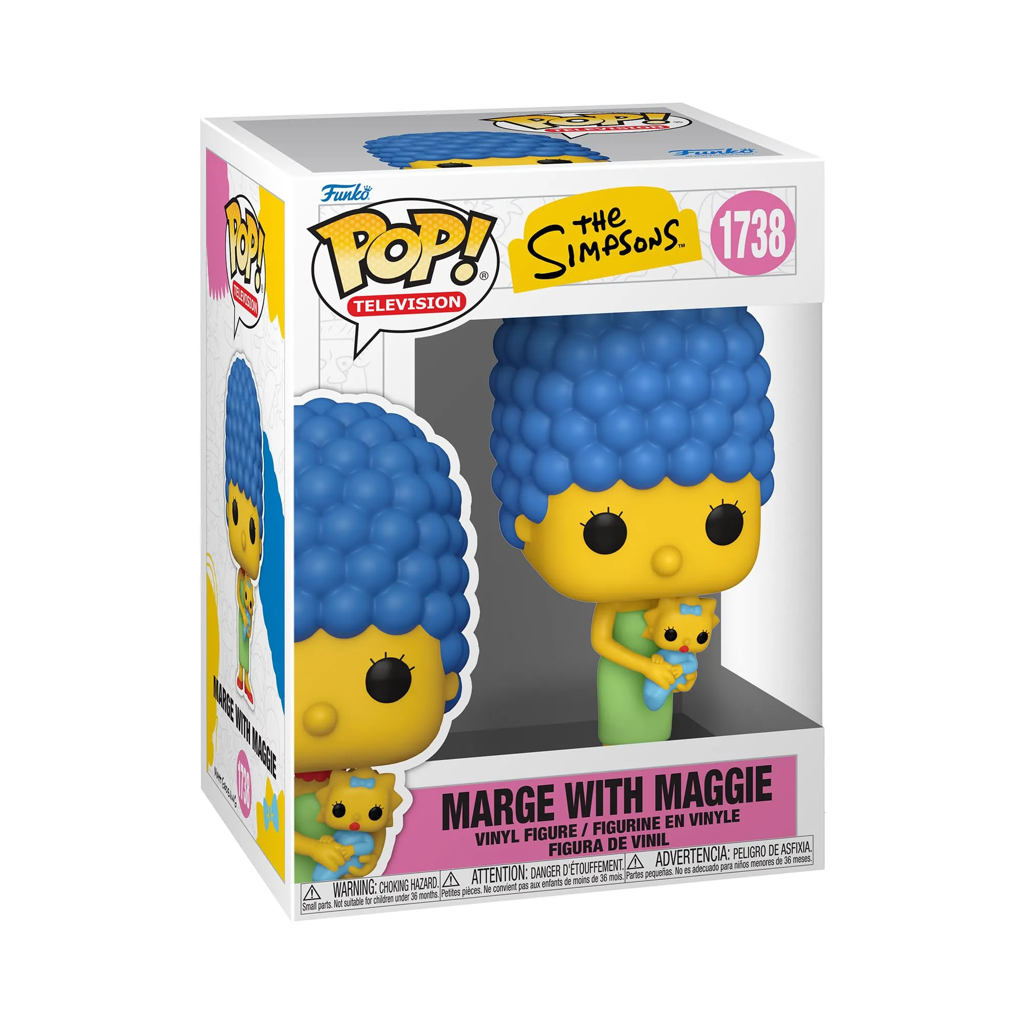 Funko Pop! TV: Simpsons 1- Marge Simpson - The Simpsons - Figura in Vinile da Collezione - Idea Regalo - Merchandising Ufficiale - Giocattoli per Bambini e Adulti - TV Fans