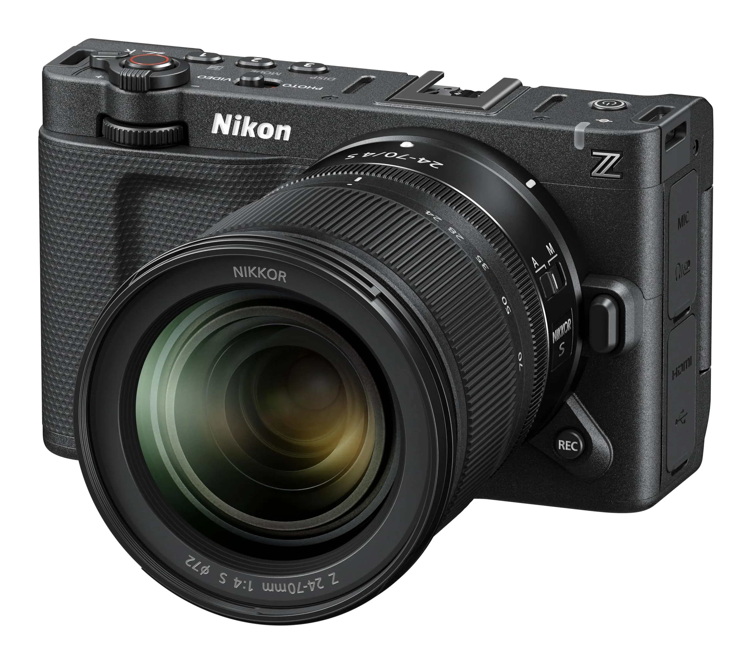 Nikon ZR Cinema Camera Body+ Z 24-70 f/4S +256 GB CF, Full-Frame 6K/60p, Codec RED R3D NE, Audio 32-Bit Float, Monitor Touch 4", Stabilizzazione 5 Assi, Ideale per Videomaker Professionali