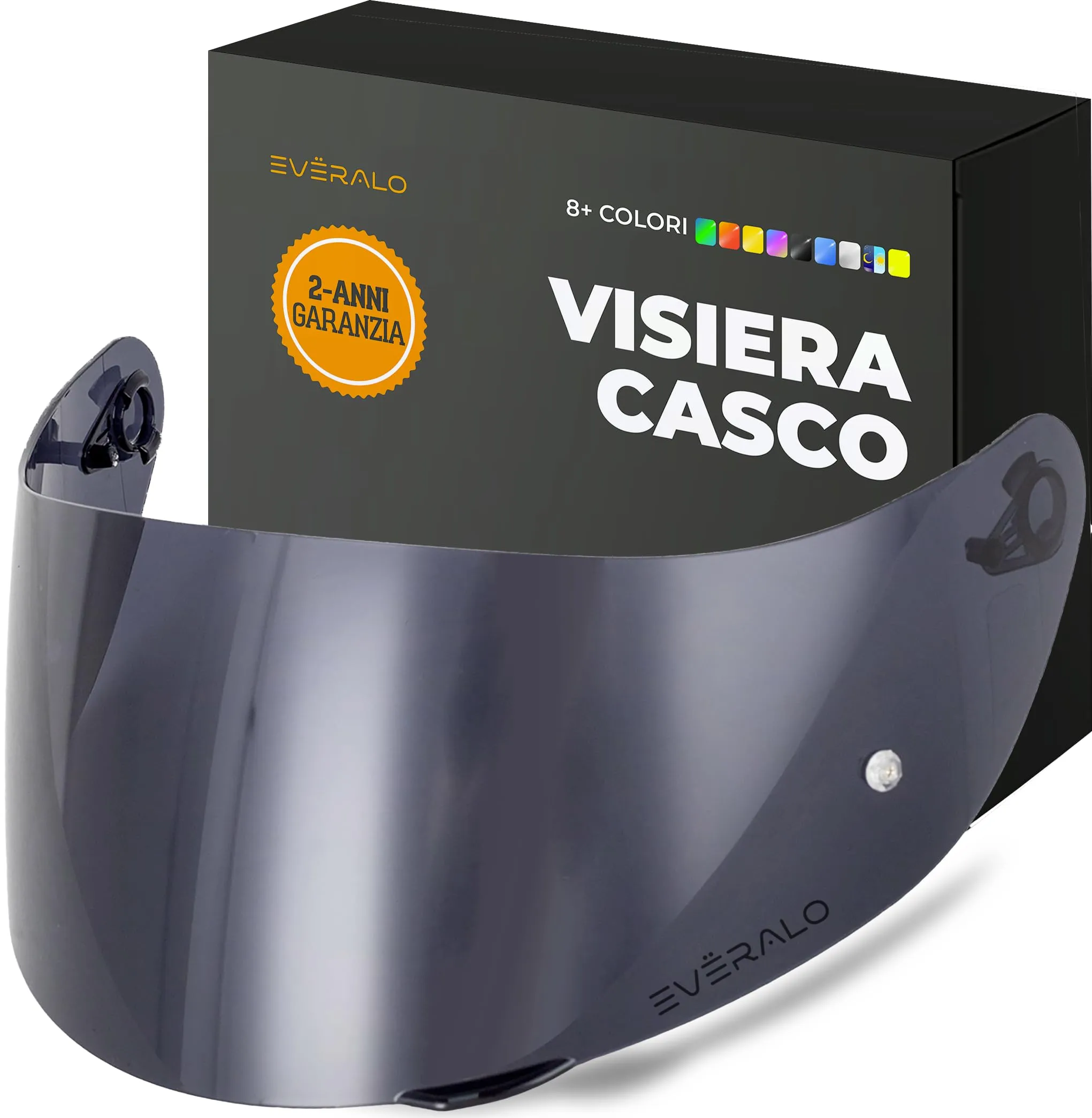 Everalo Visiera Agv K1 - K1s - K3sv - K5 - K5s - S4sv - Horizon - Skyline - Strada - Stealth sv - Compact - Visiera GT-2 Pinlock Ready (Dark Fume')