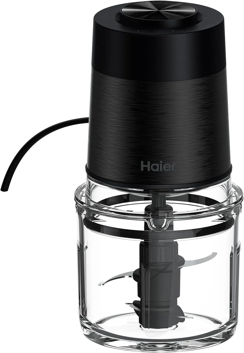 Haier Tritatutto I-Master Series 5, Elettrico 550 W, 2 Velocità, Tritaverdure, Base Antiscivolo, Ciotola in Vetro da 0,5 L, Nero [HCH5B1]