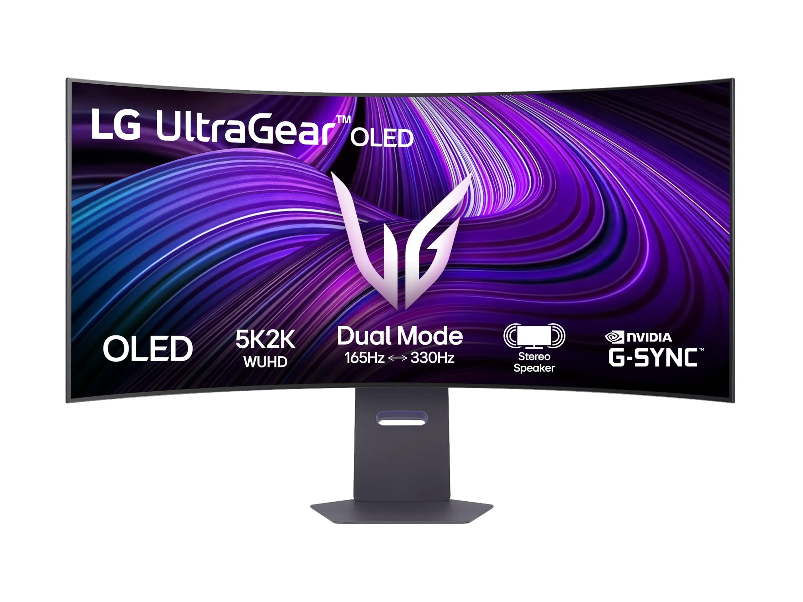 LG UltraGear OLED 45GX950A Monitor Gaming 45" 5K2K (5120x2160), 21:9 Curvo, 165Hz, Dual Mode, 0,03ms (GtG), Speaker Stereo 10W, G-Sync, FreeSync Premium Pro, HDMI 2.1, DisplayPort 2.1, USB-C, Nero