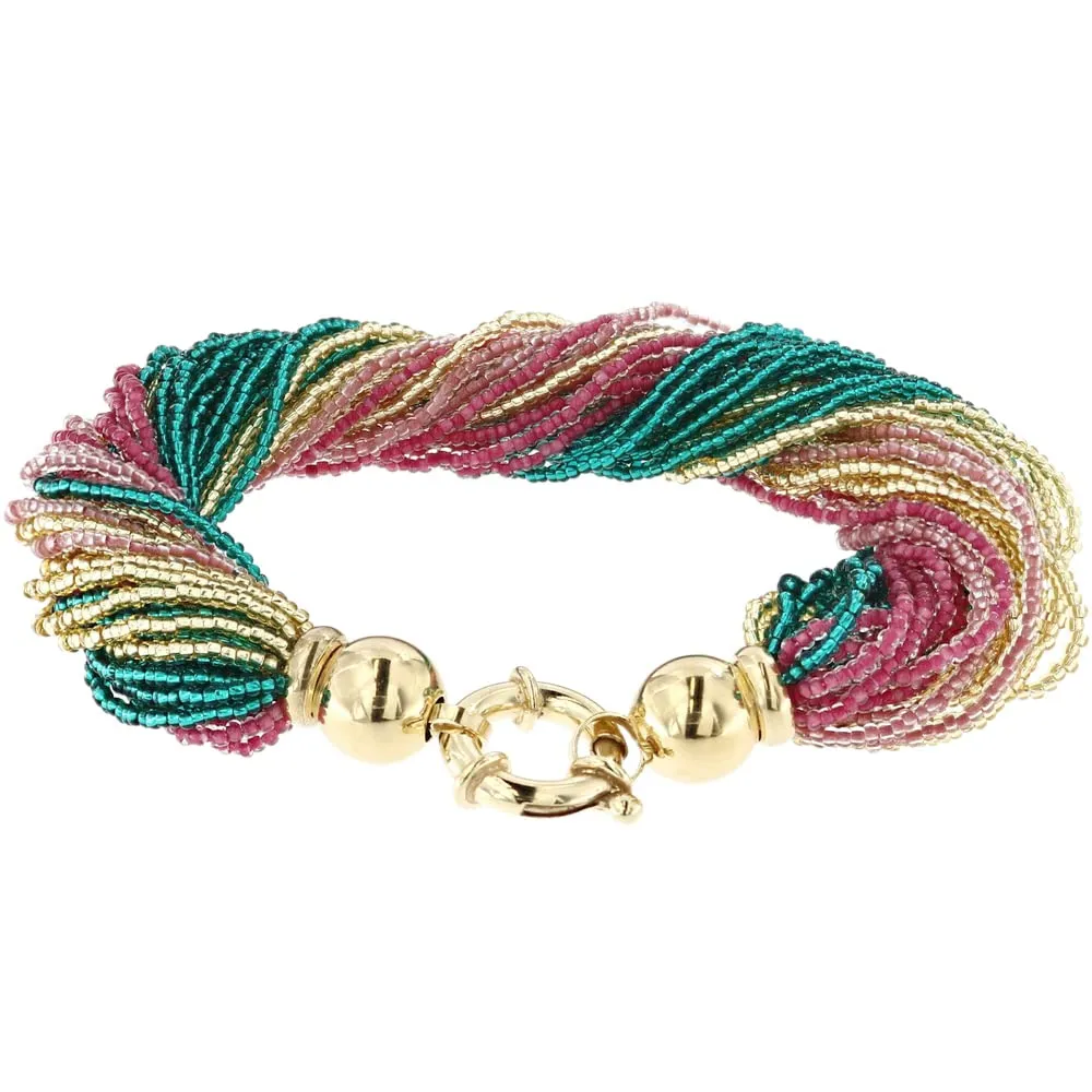 Venetiaurum - Bracciale Multifili per Donna In Vetro e Argento 925 - Gioiello Made In Italy Certificato