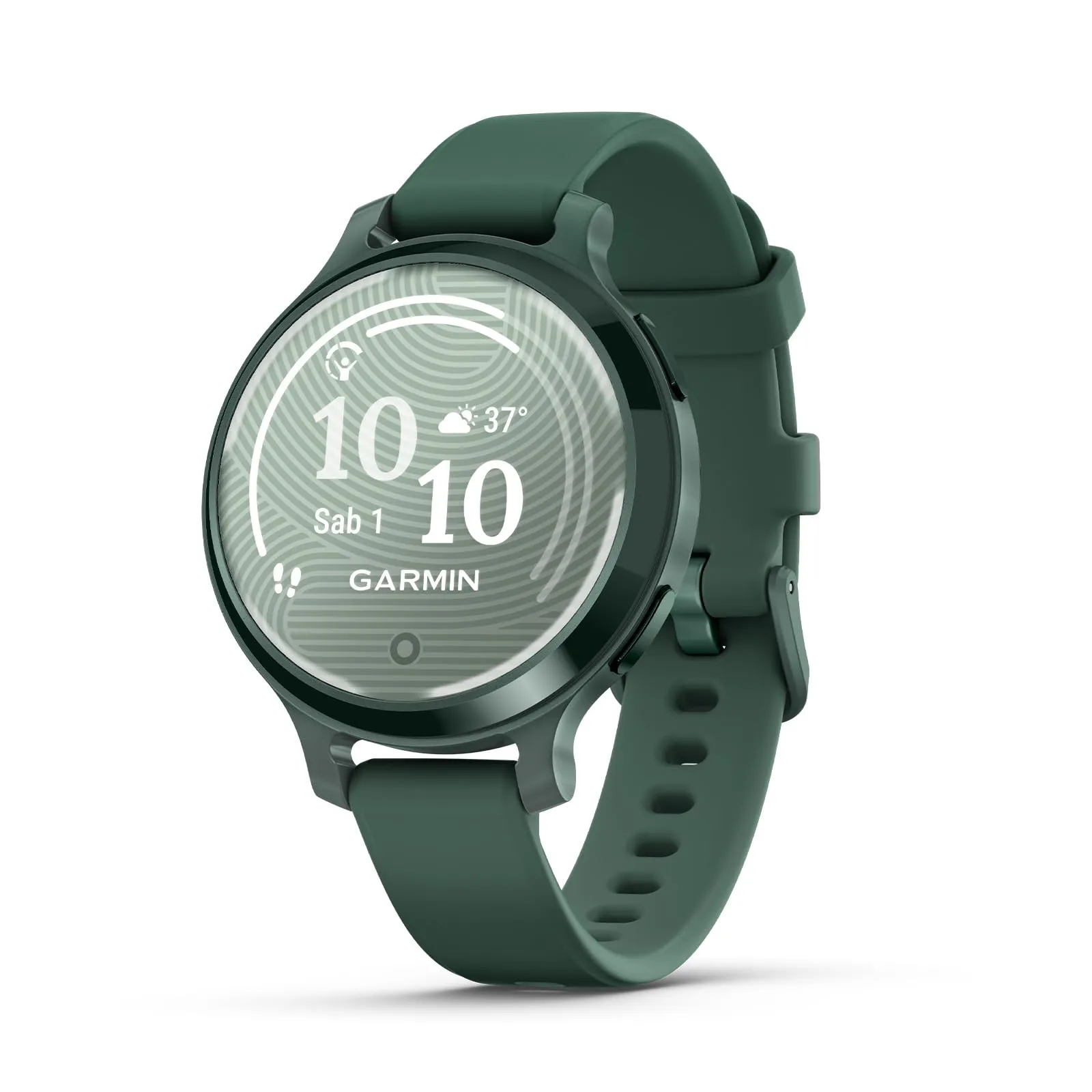 Garmin Lily 2 Active, Smartwatch per Donne, Elegante e Compatto, 38mm, Display LCD 1.3'', Quadrante decorato, GPS, Notifiche, Pay, Autonomia 9 giorni, Jasper Green (Ricondizionato)