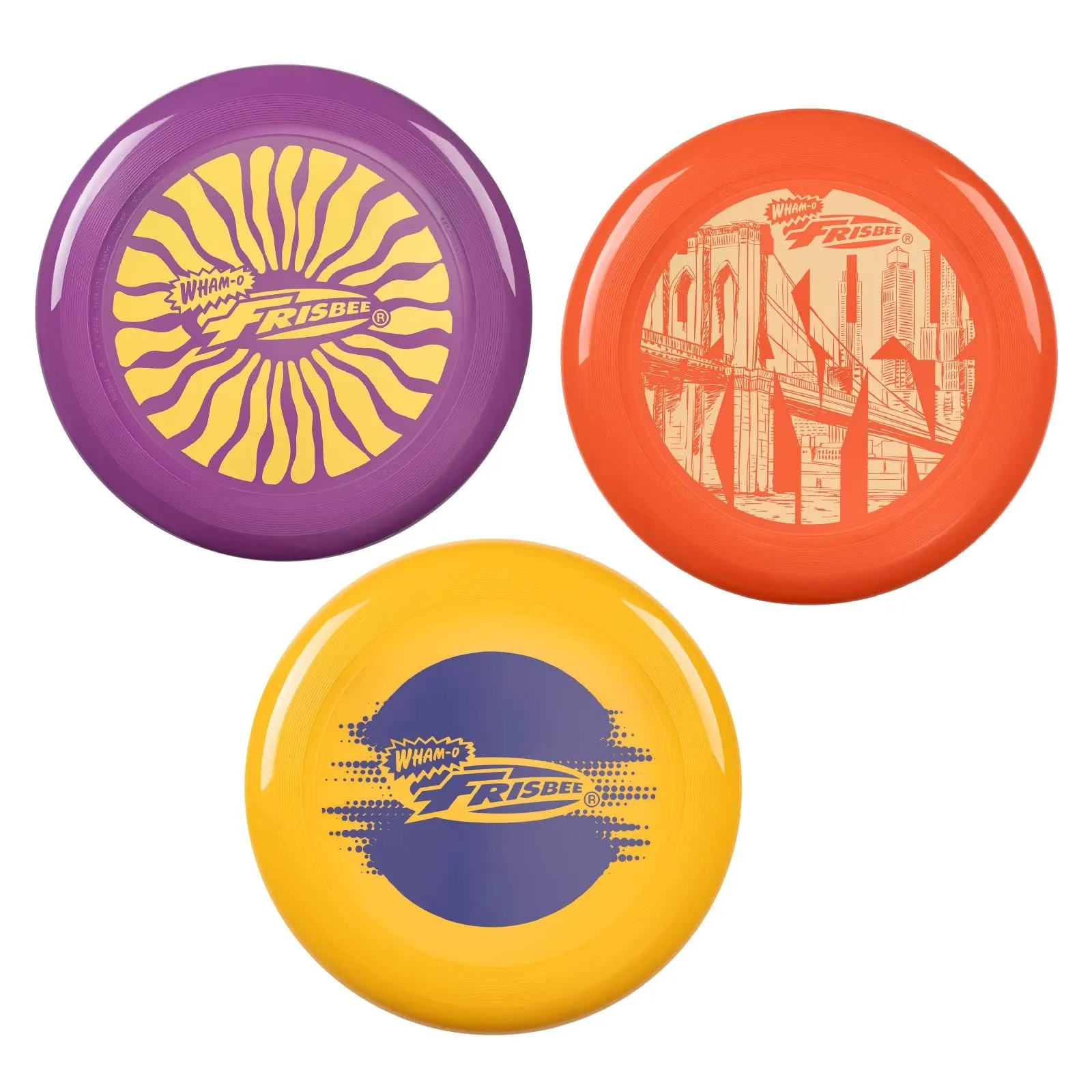 Wham-O Frisbee Disco Volante, 25.27 cm Giocattolo Leggero per Bambini Adolescenti Ragazzi e Ragazze dai 5+ Anni, Gioco per Spiaggia Parco e Giardino - 130g (53255-V)