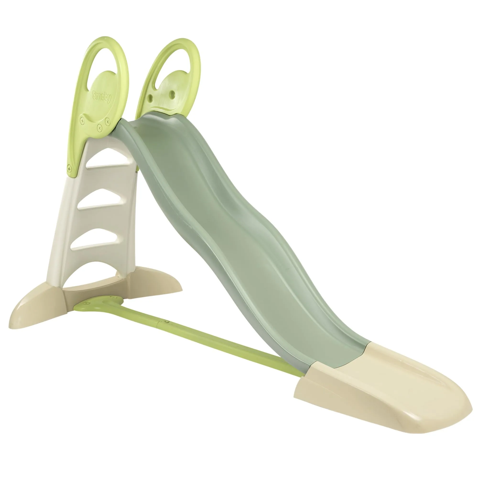 Smoby Life - Scivolo XL a doppia onda, con 80% di plastica riciclata, con attacco dell'acqua, lunghezza 2,30 metri, per bambini dai 3 anni in su, 7600820304
