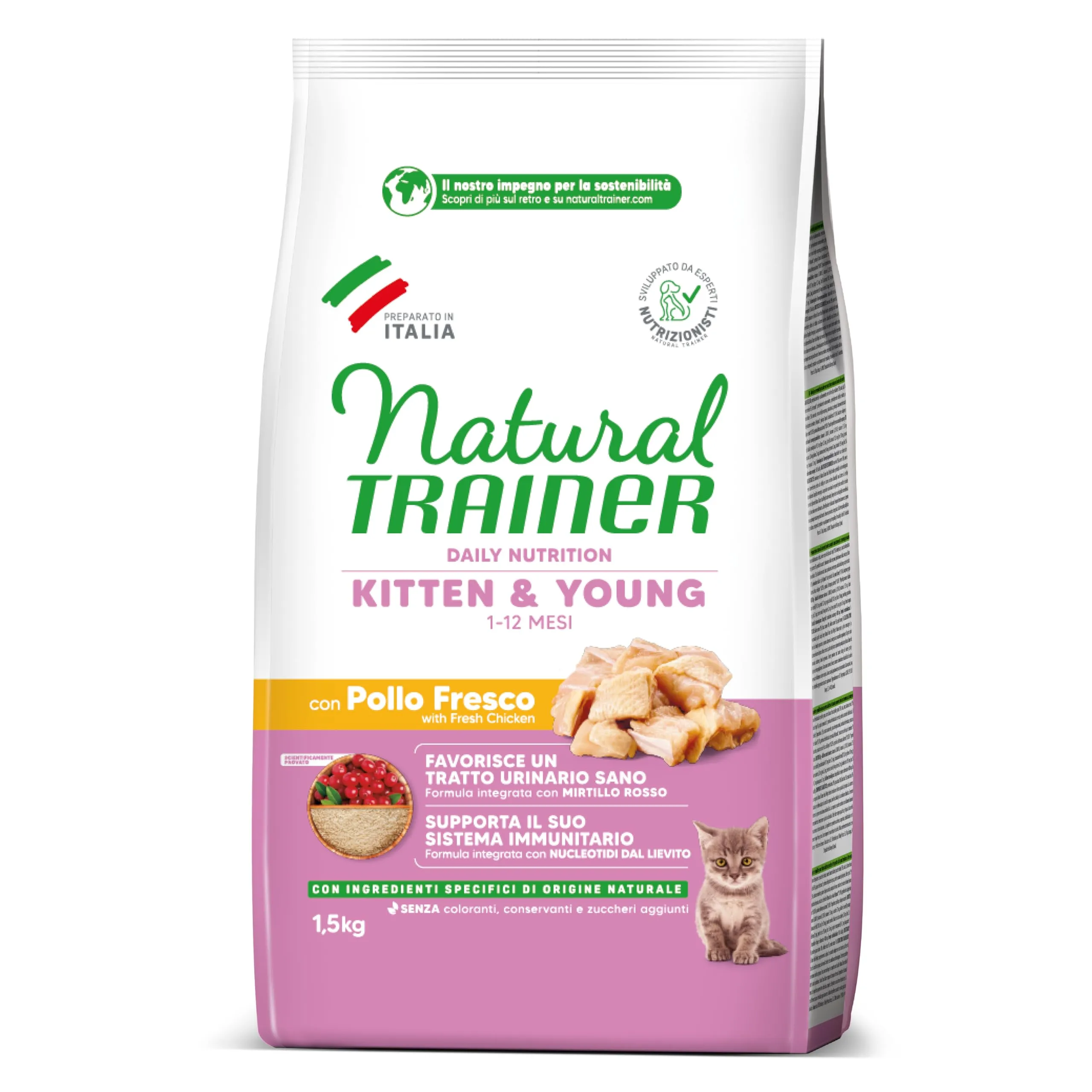 NovaFoods Cibo per Gatti Natural Cat Kitten 1,5KG, 1500 gr