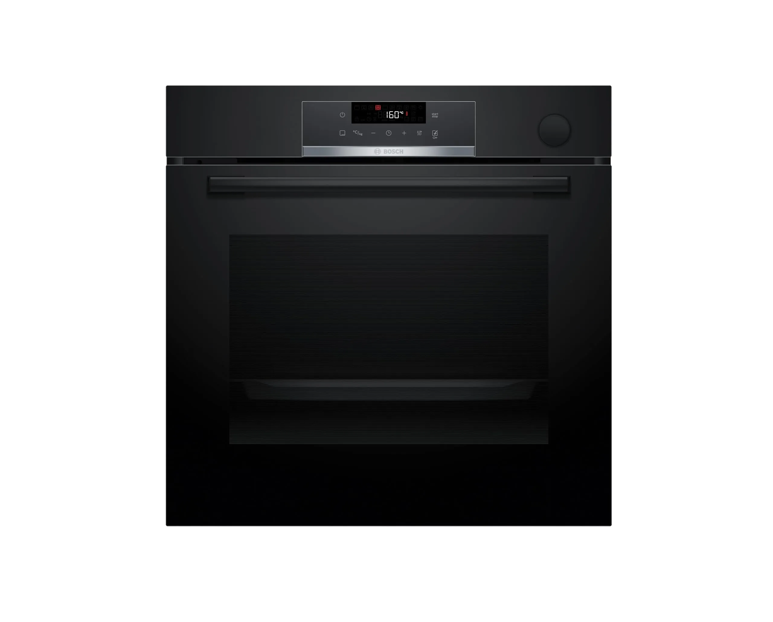 Bosch HRG532BB3 Serie 4, Forno con vapore da incasso, Display LED Touch, Funzione Air Fry, EcoClean, 15 programmi automatici, Nero, 60 x 60 cm