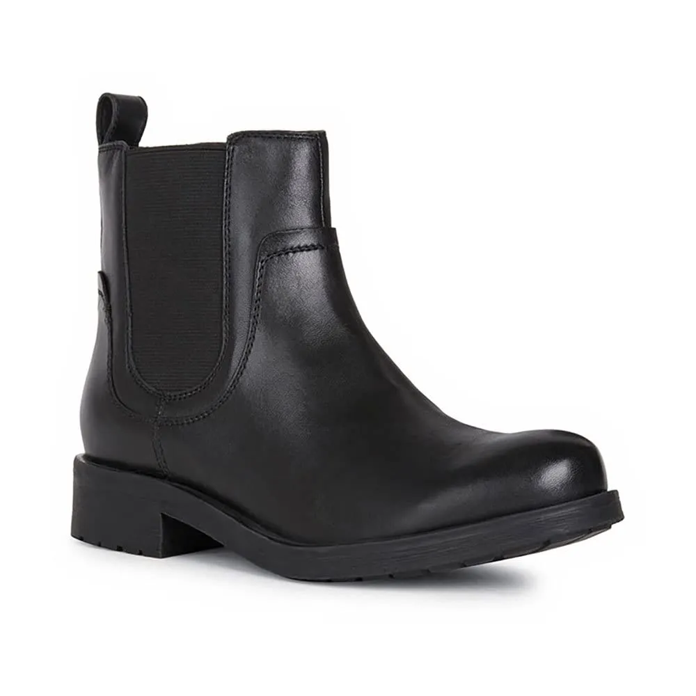 Geox D Rawelle A, Stivaletti Donna, Nero (9999/Black), 39 EU