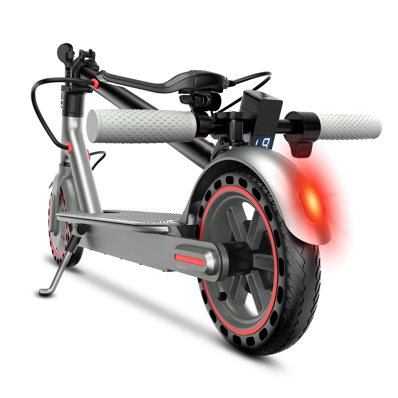 Monopattino Elettrico Adulto, 8.5" Pneumatici Solidi, Velocità Fino a 25 Km/h, 35Km di Autonomia, Carico massimo 120 kg, Monopattino Elettrico con Sistema di Controllo di Doppia frenata
