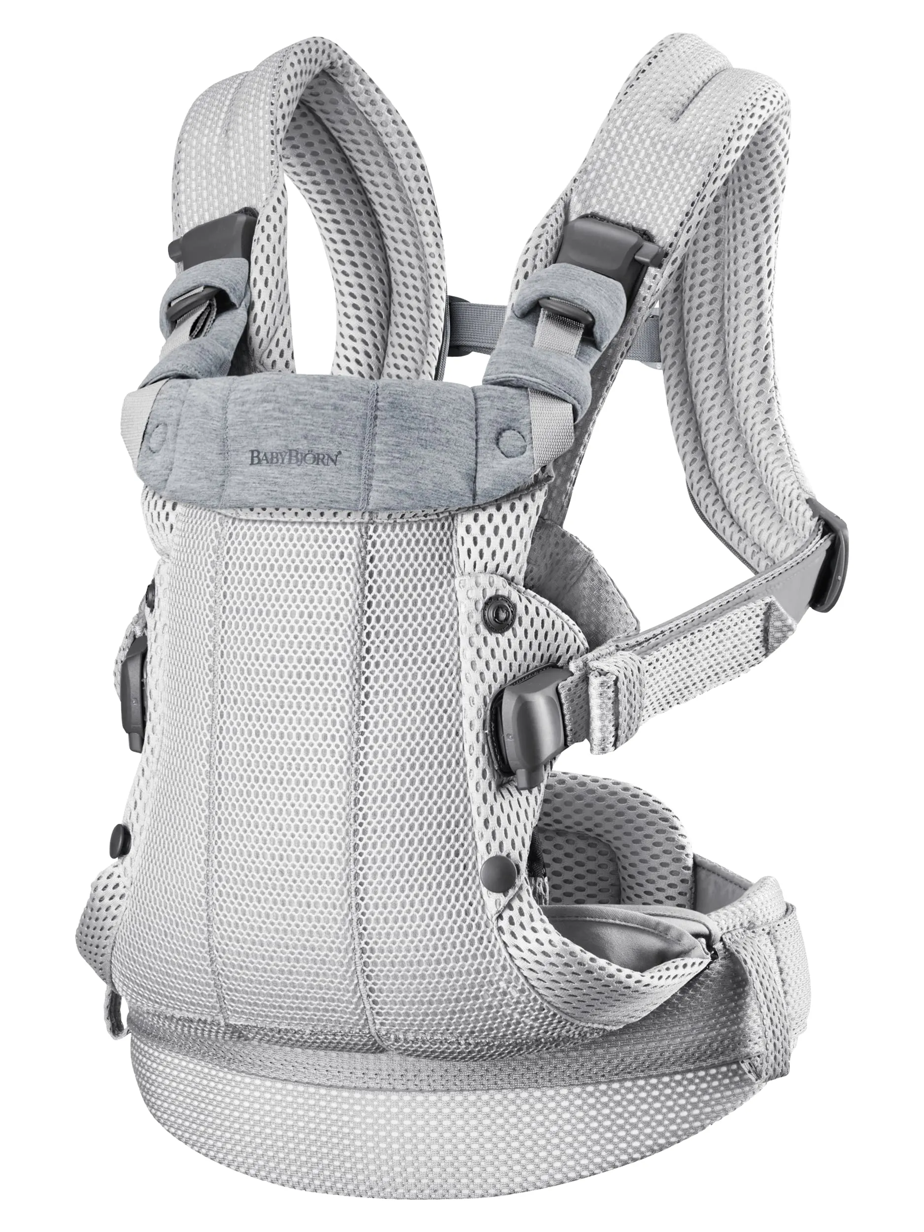 BabyBjörn Marsupio Harmony Mesh 3D, Argento