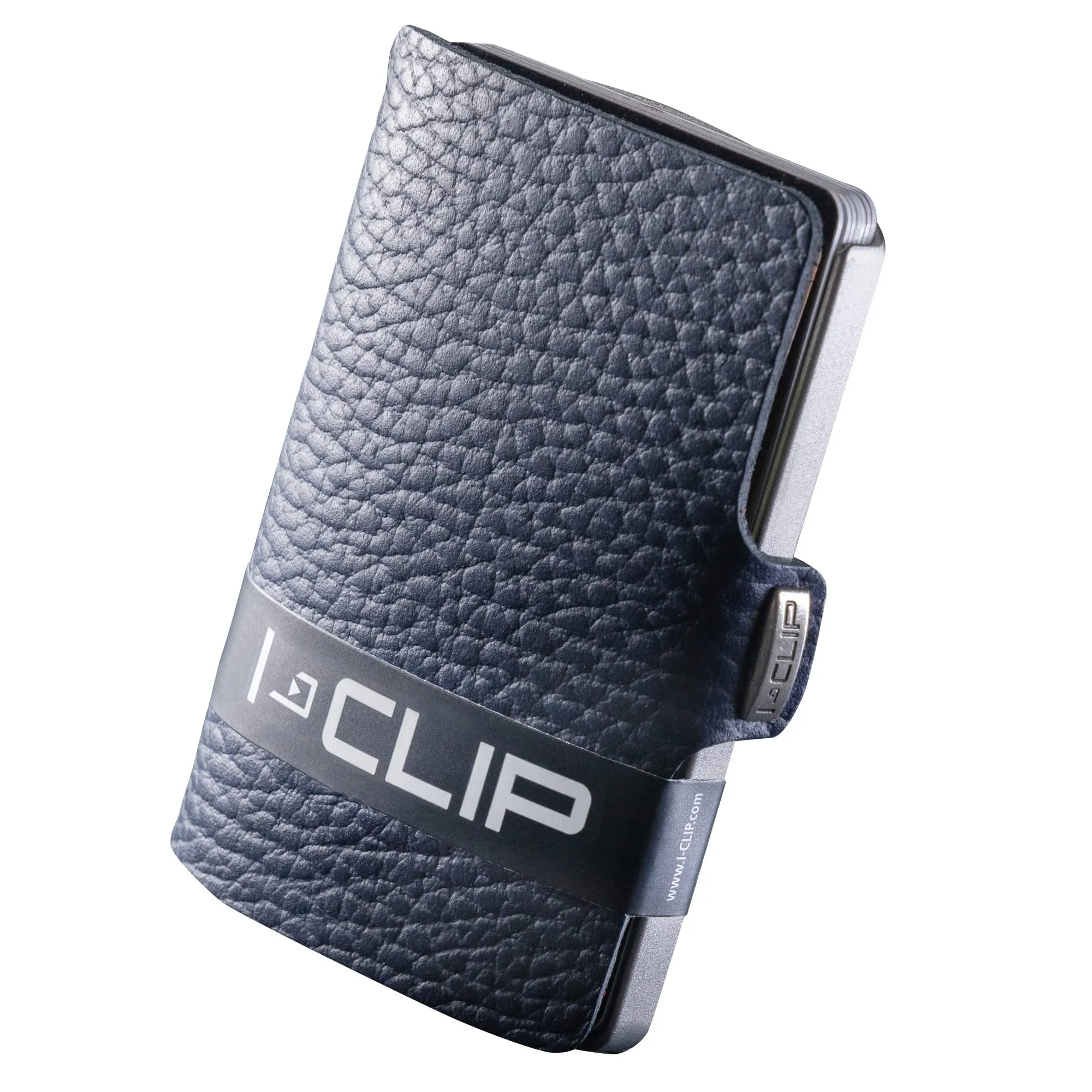 I-CLIP ® Original Pelle Martellata | Portafoglio Uomo in Pelle | Mini Porta Carte di Credito | Portatessere Tascabile Piccolo Slim | Idea Regalo Uomo | Wallet Originale da Collezione