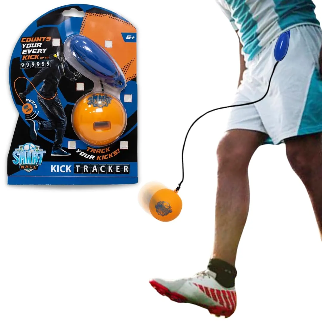 Smart Ball Kick Tracker - Palla Per Conteggio Palleggi, Set Con Corda, Display Led Integrato, Accessori Per Allenamento Calcio, Pallone Da Interno E Esterno, Giochi Preziosi