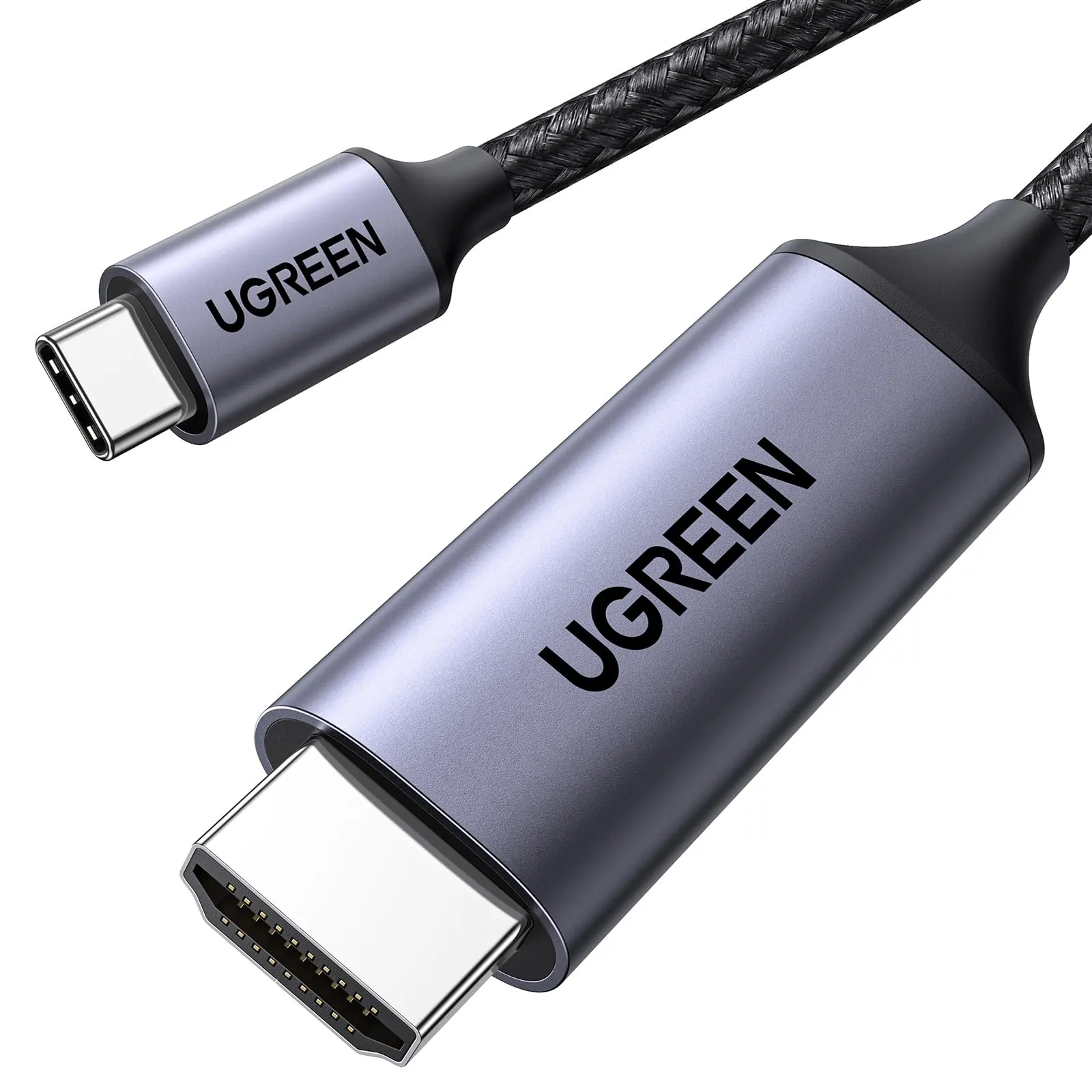 UGREEN Cavo USB C a HDMI 4K@60Hz UHD USB 3.0 Adattatore Tipo C Trasmissione Unidirezionale Compatible con iPhone 17 Pro Max Air Mac mini M4/M4 Pro Air MacBook M4 Pro Max iPad Pro Air Galaxy S25 (1M)