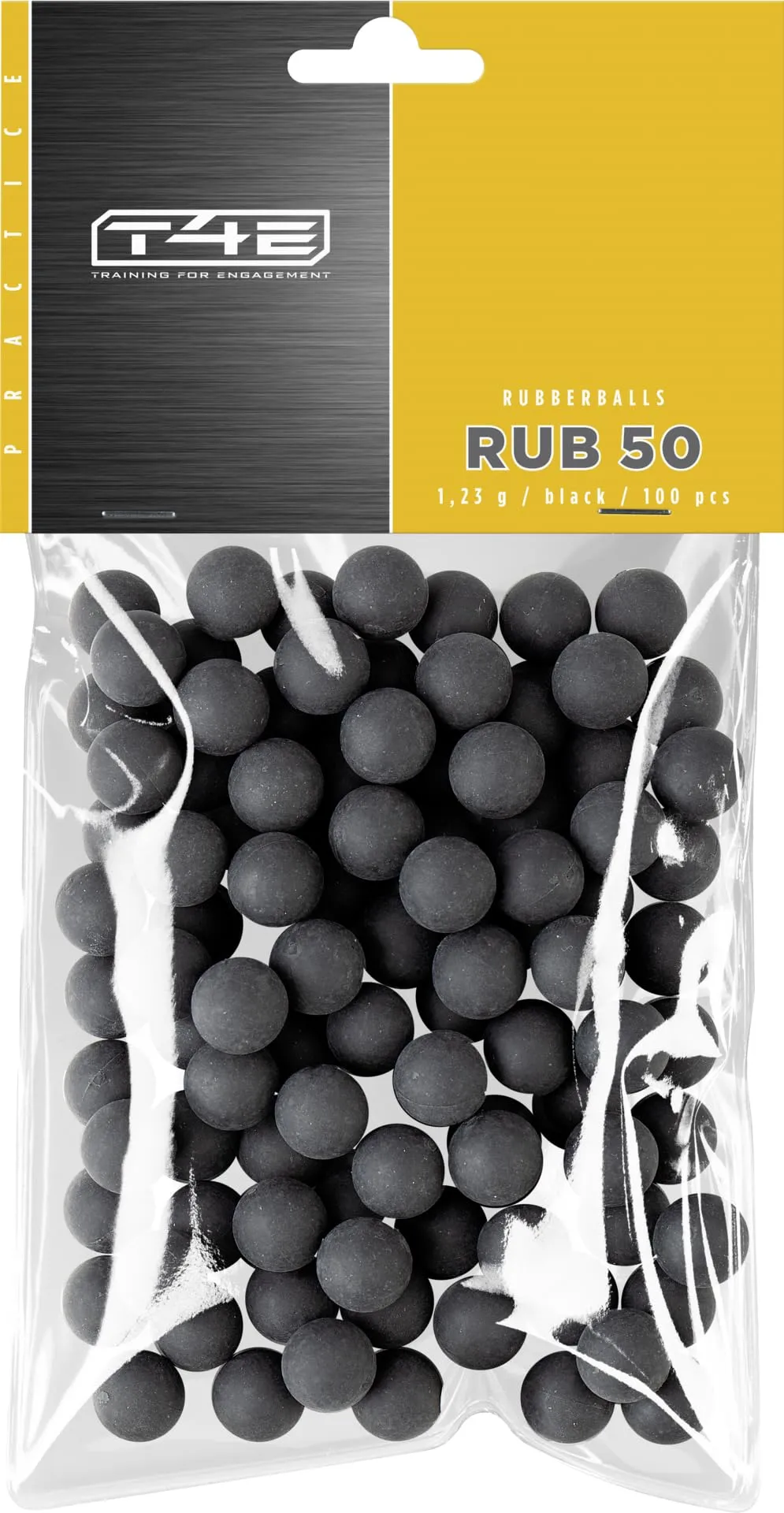 Umarex T4E Rubberballs Cal.50 - Pallini in gomma, pallottole, 100 pezzi, ideali per HDR50