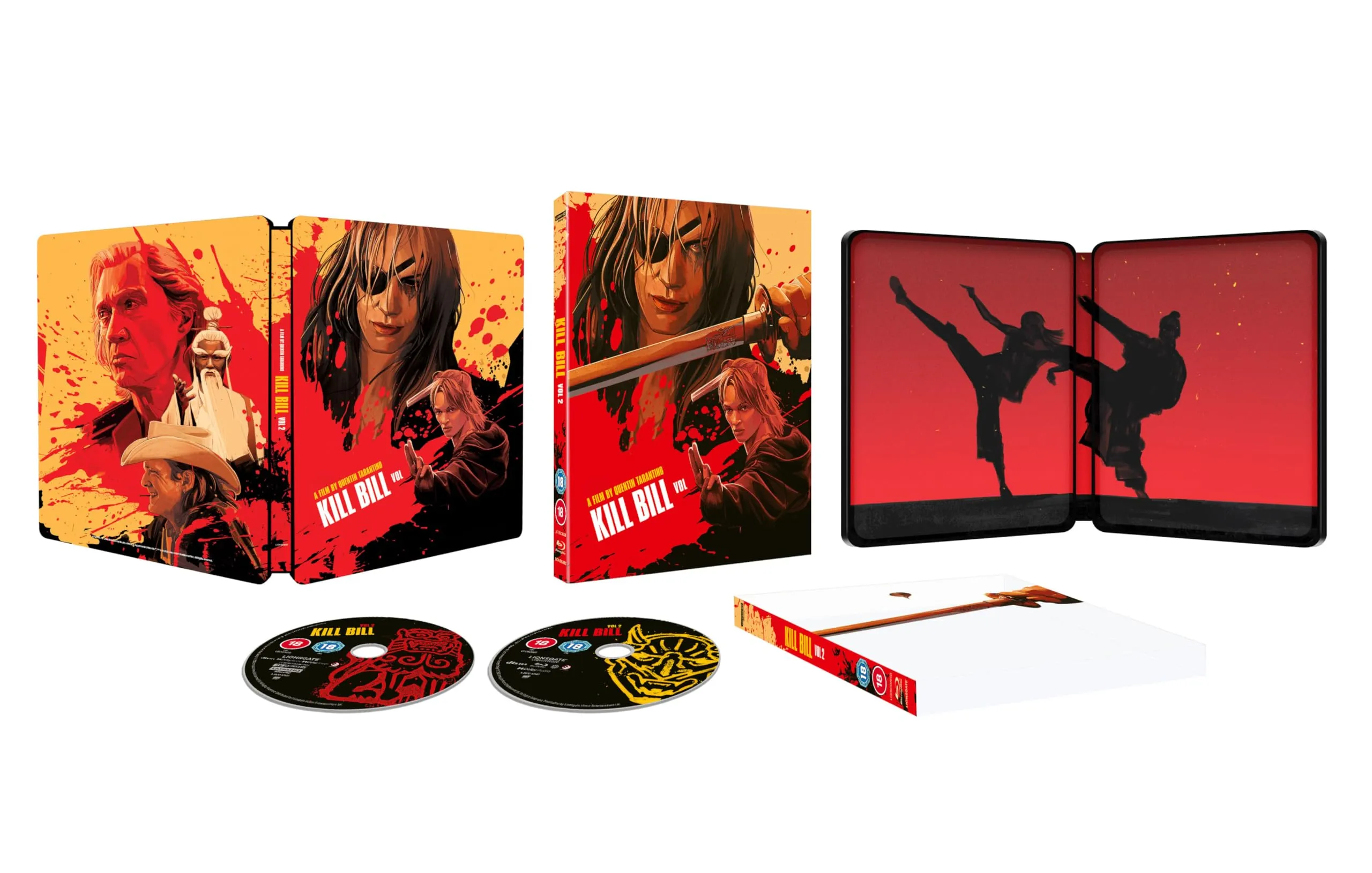 Kill Bill: Volume 2 (4K UHD Bluray Steelbook) [Blu-ray] [Region A & B & C]
