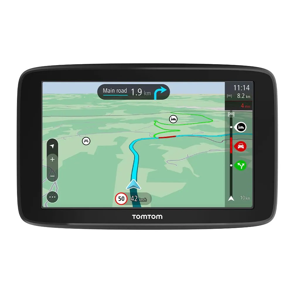 TomTom Navigatore Satellitare per Auto GO Classic, 6 Pollici, con Traffico, Tutor e Autovelox di Prova, Mappe Europa, Aggiornamenti Tramite WiFi, Supporto Reversibile Integrato