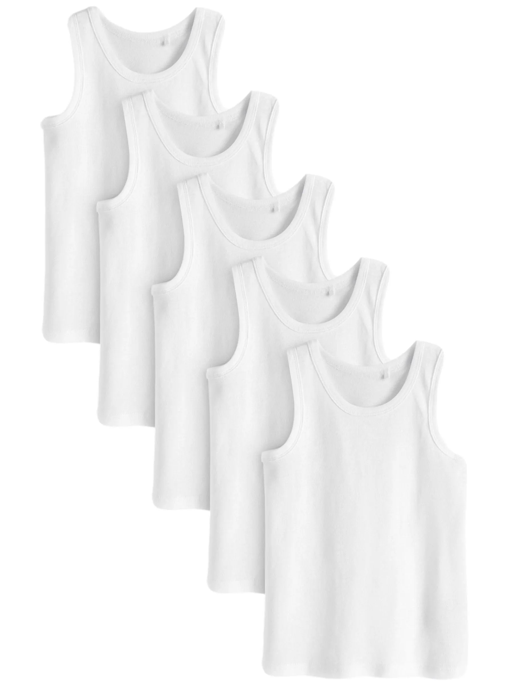 NEXT Confezione da 5 canotte Bianco 3 Anni