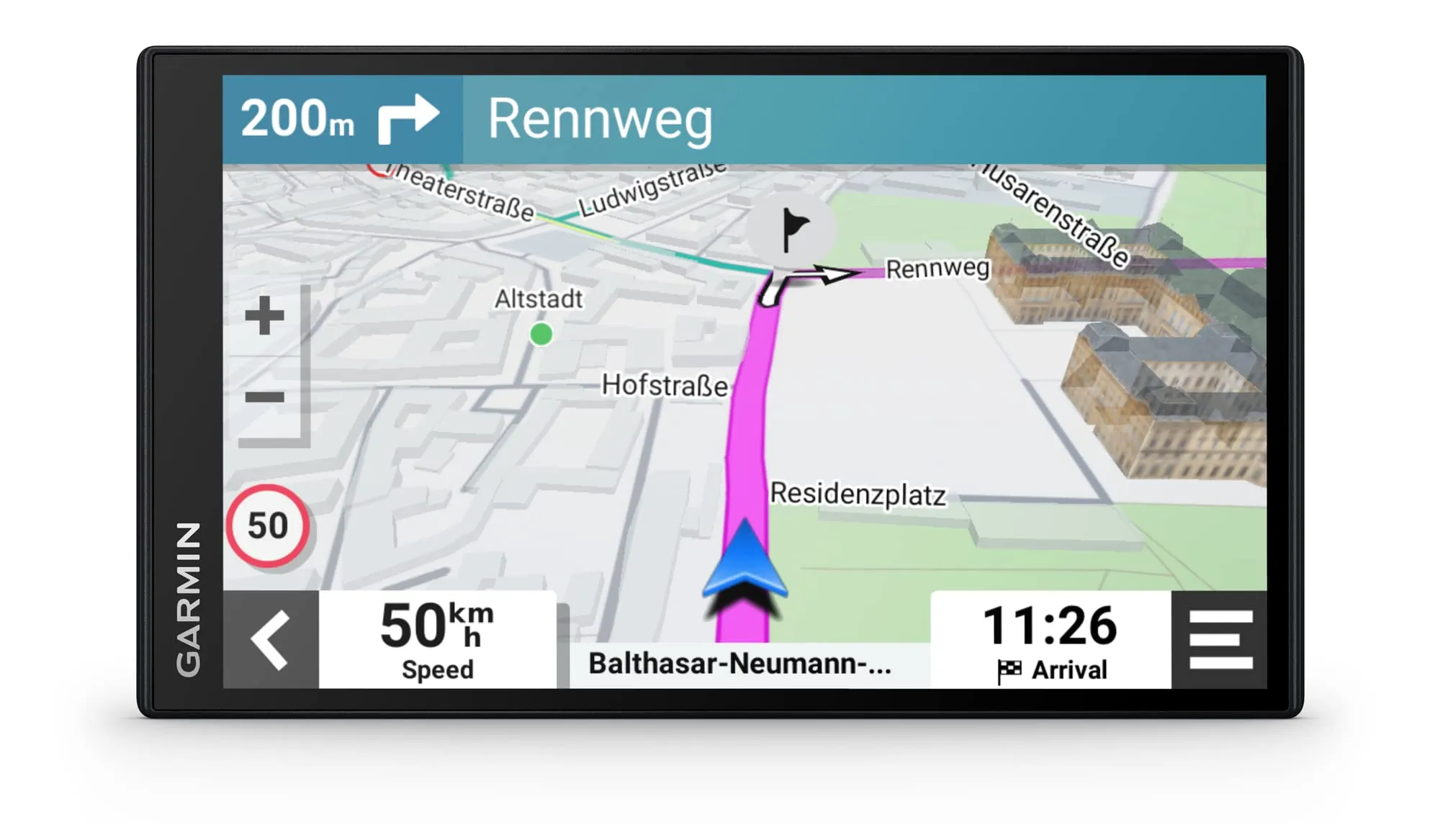 Garmin DriveSmart 76 MT-S, Navigatore GPS per Auto, Display 7", Touchscreen, Mappa Europa