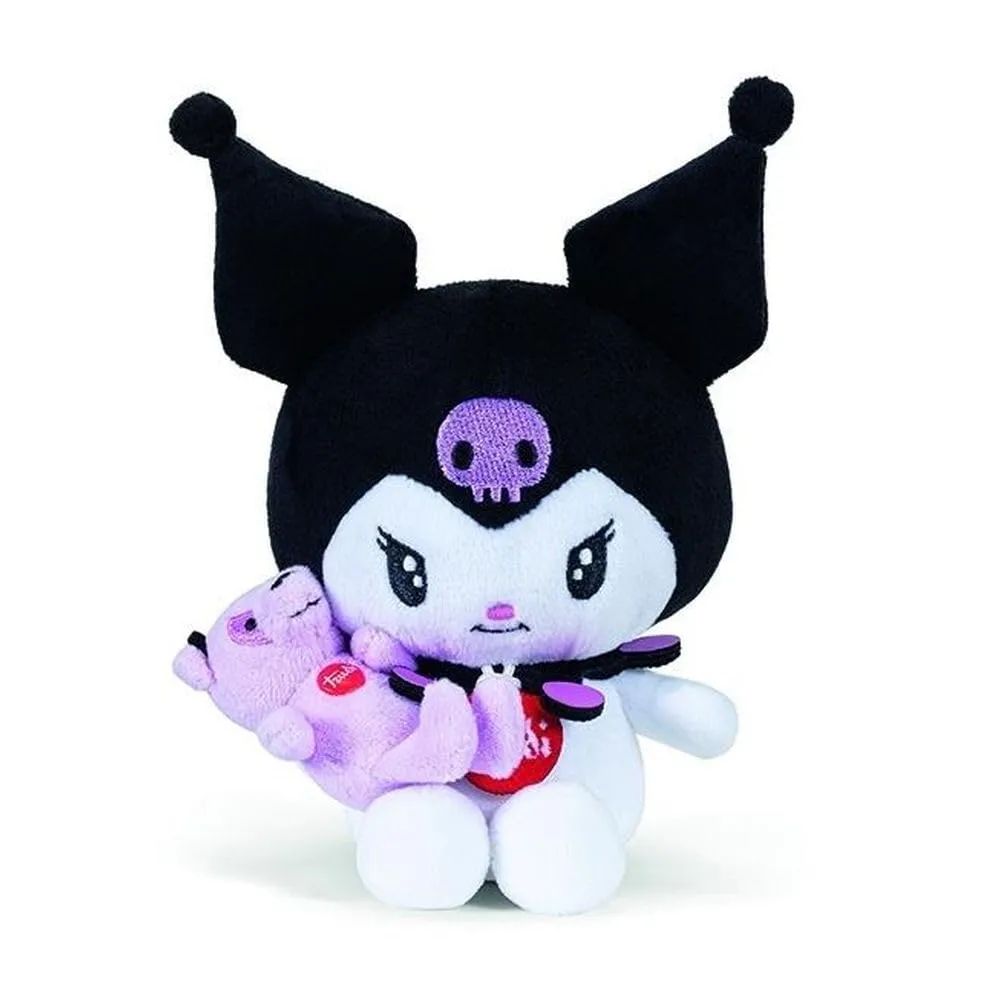 Trudi Kuromi e l'amico Orso Ettore | Peluche, Idea Regalo, Kuromi Anniversary | 30x36x39 cm Taglia M | Hello Kitty And Friends | Modello 25046