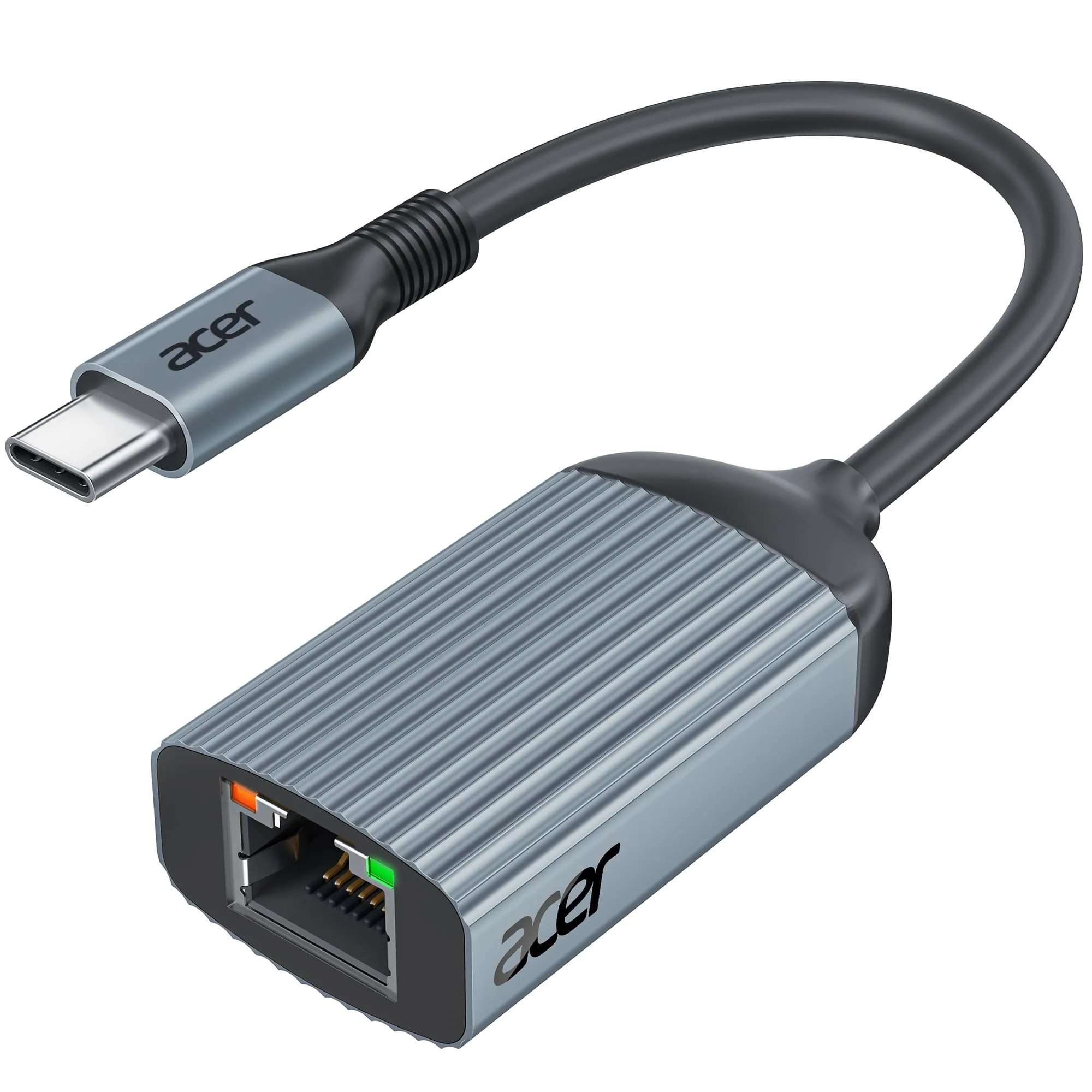 acer Adattatore USB C a Ethernet 1000Mbps,adattatore di rete Ethernet LAN RJ45 a Thunderbolt 4 tipo C Compatibile con iPhone serie 15/16, iPad Pro/Air, Galaxy, Steam Deck, Switch, ecc.