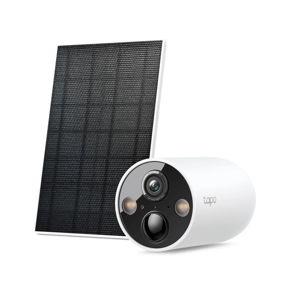 TP-Link Tapo C425 Kit Cámara de Vigilancia Exterior 2K QHD Wi-Fi con Batería y Panel Solar Blanca