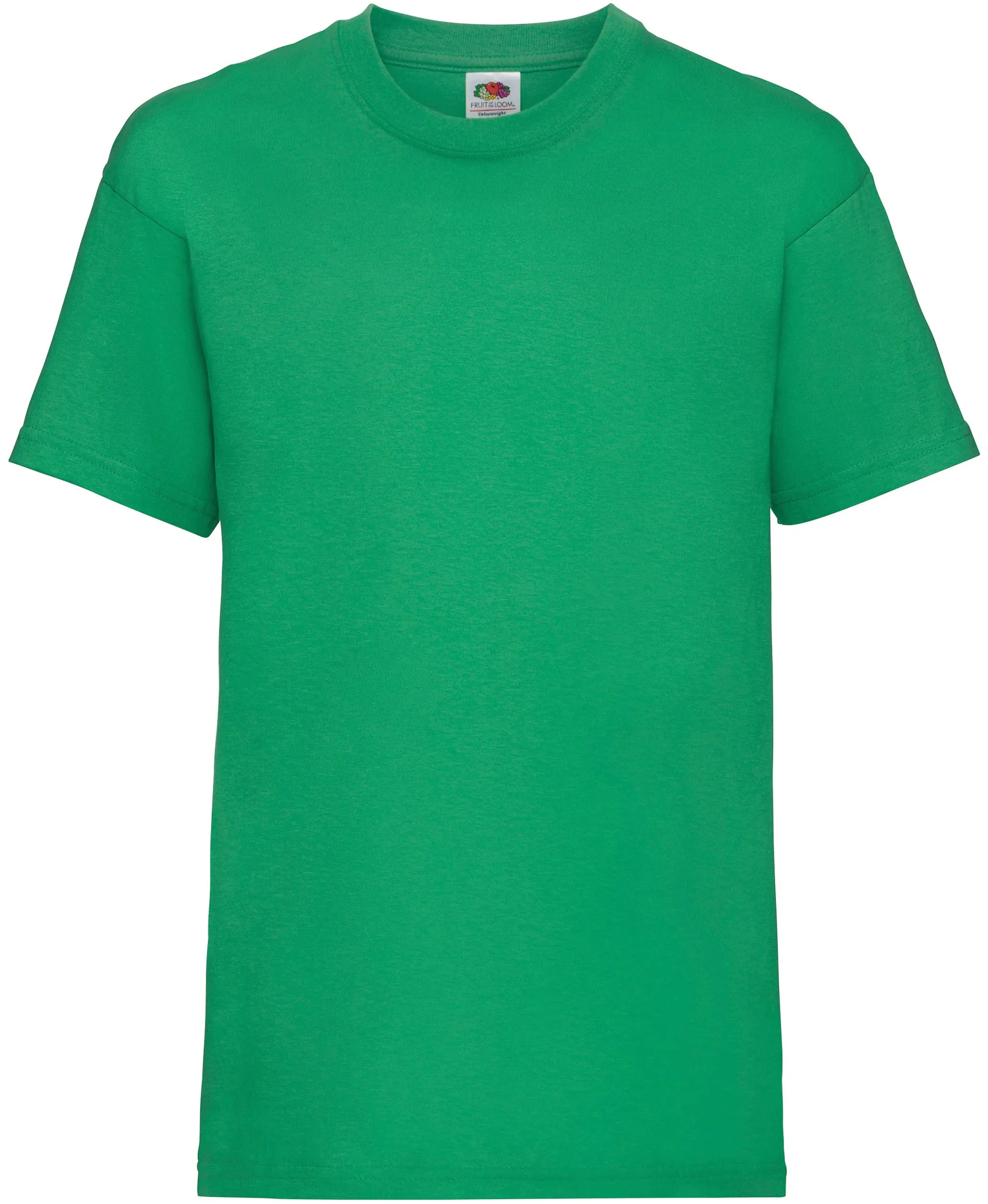 Fruit of the Loom T-Shirt Bambino, Verde (Kelly Green)), 9-11 Anni (Manufacturer Size:32)